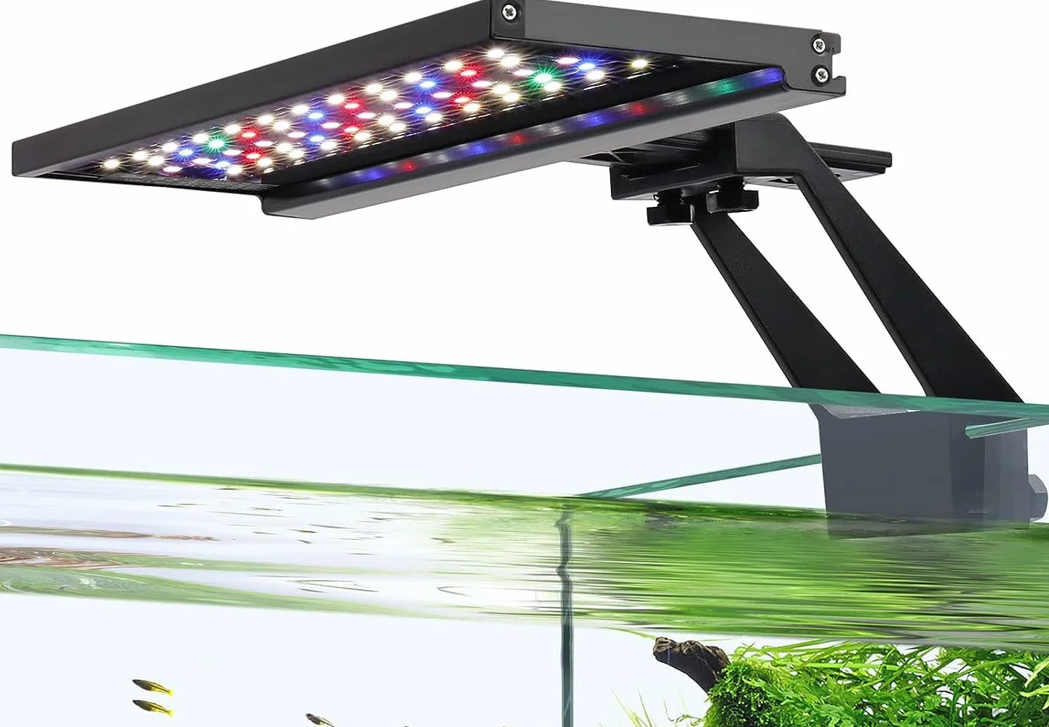 Hygger Klips On Pełne Spektrum Oświetlenia LED 14W Akwarium Dzień i Noc Podwójny Timer