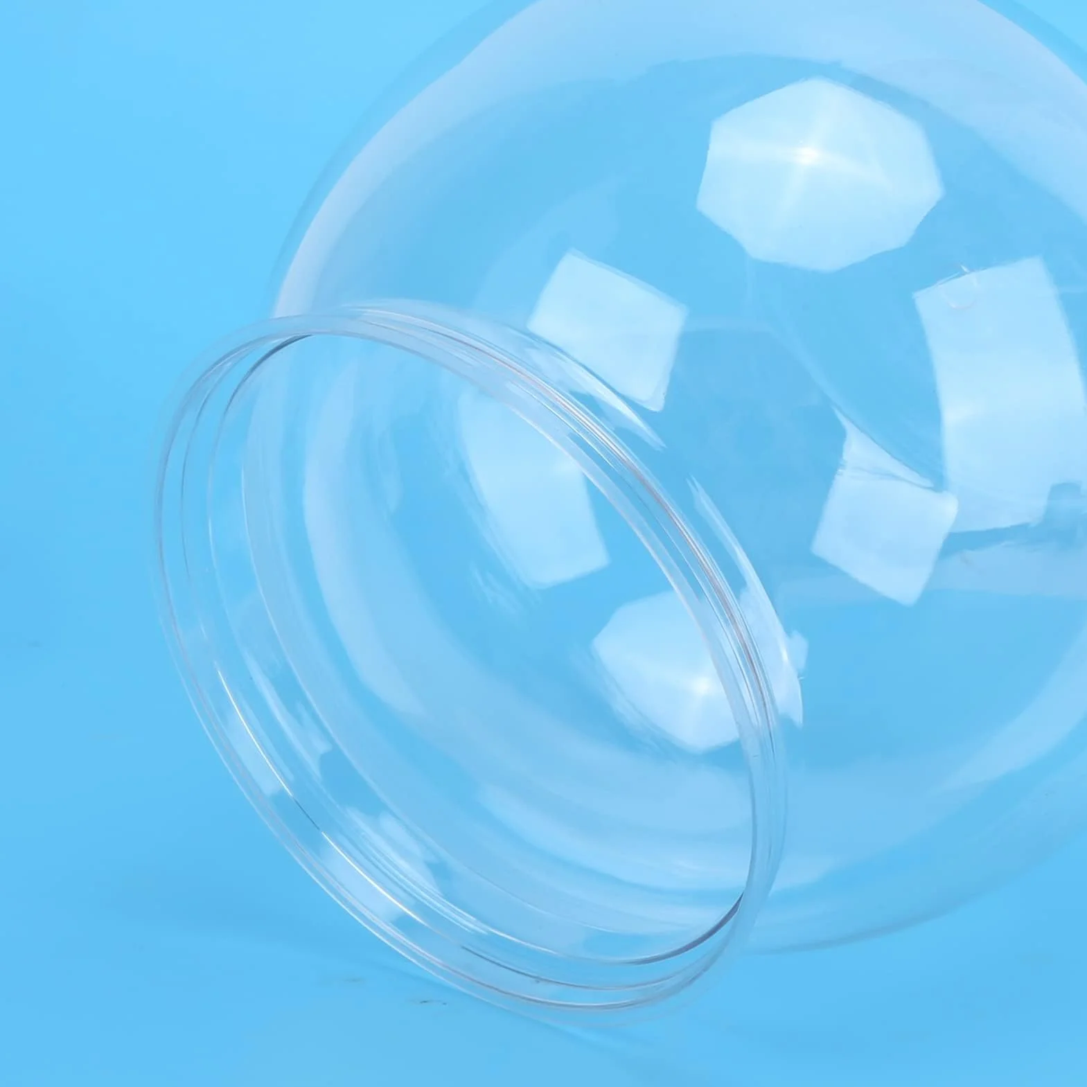 Miska na złote rybki przezroczysta plastikowa mini akwarium dla ryb Betta (S)