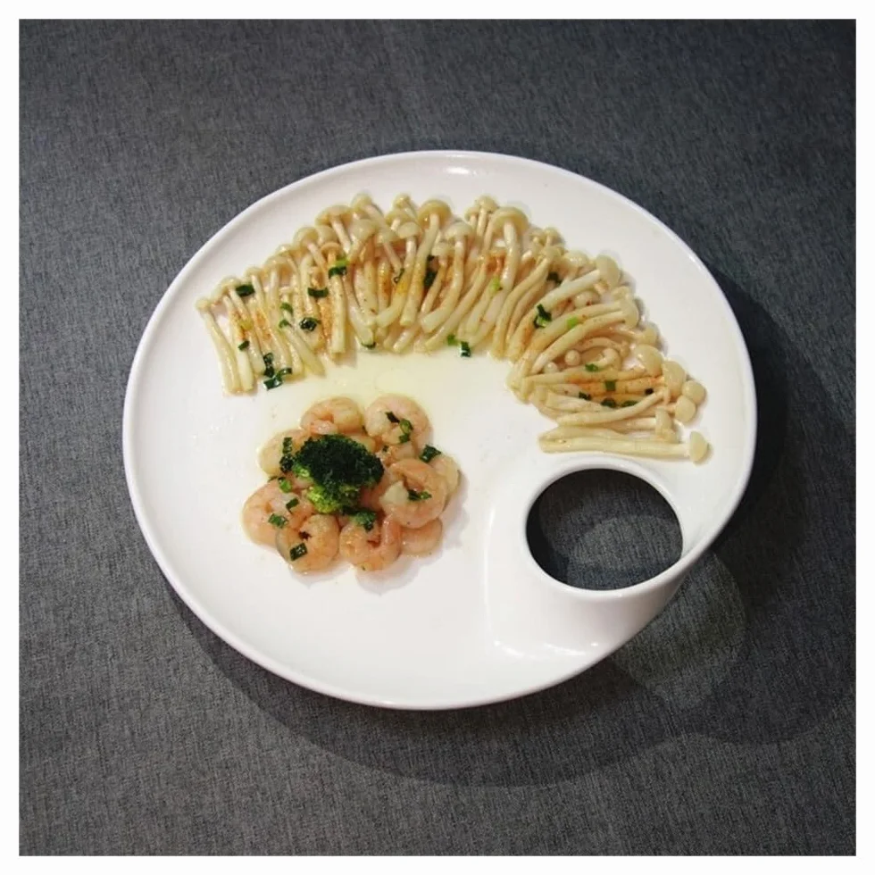 Ceramiczny talerz obiadowy okrągły czysty biały ceramiczny talerz obiadowy uniwersalny talerz serwisowy chiński spersonalizowany kreatywny talerz do serwowania zastawy stołowej