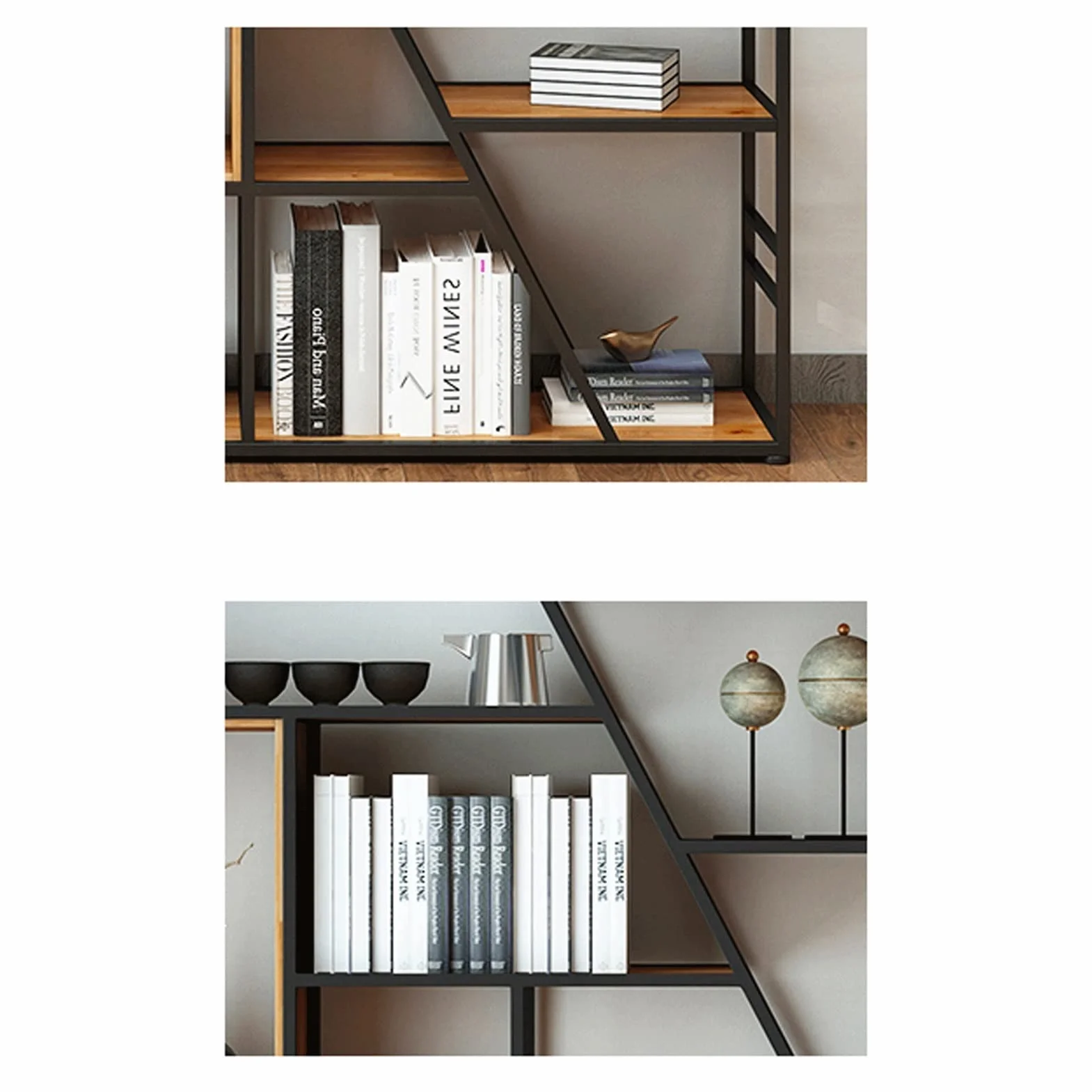 Regał regałowy Półka półki z książkami kutej regał regał Kreść Kreatywne Minimalist Minimalist Study Study Office Pięta Stojące półki na książki (Color : 120cm)