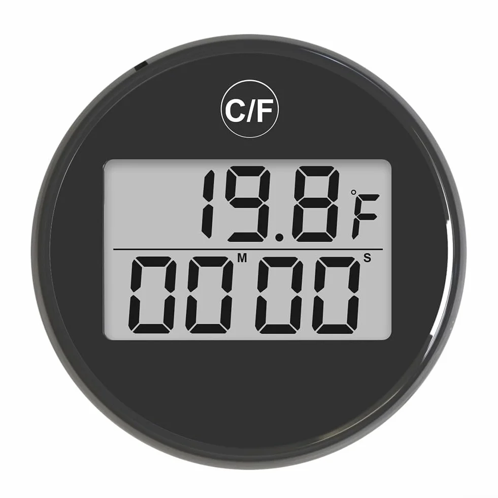 Termometr do kąpieli lodowej, termometr do kąpieli lodowej z timerem, pływający basen termometr do wody lodowej, wanna z zimną wodą, akcesoria do kąpieli lodowej (czarny)
