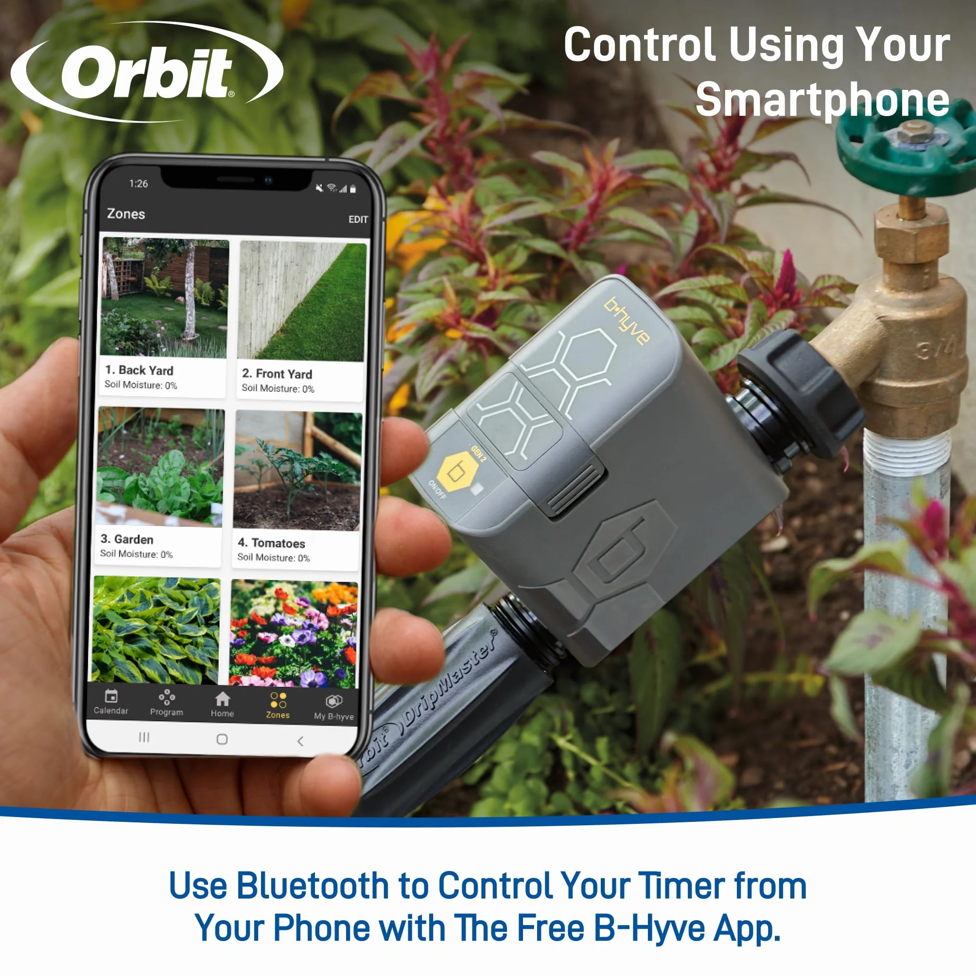 Orbit 90205Z B-hyve Gen 2 inteligentny timer nawadniania węża