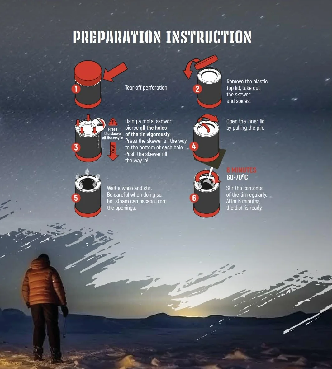 Skyfood Hot Beef Self-Heating Dish