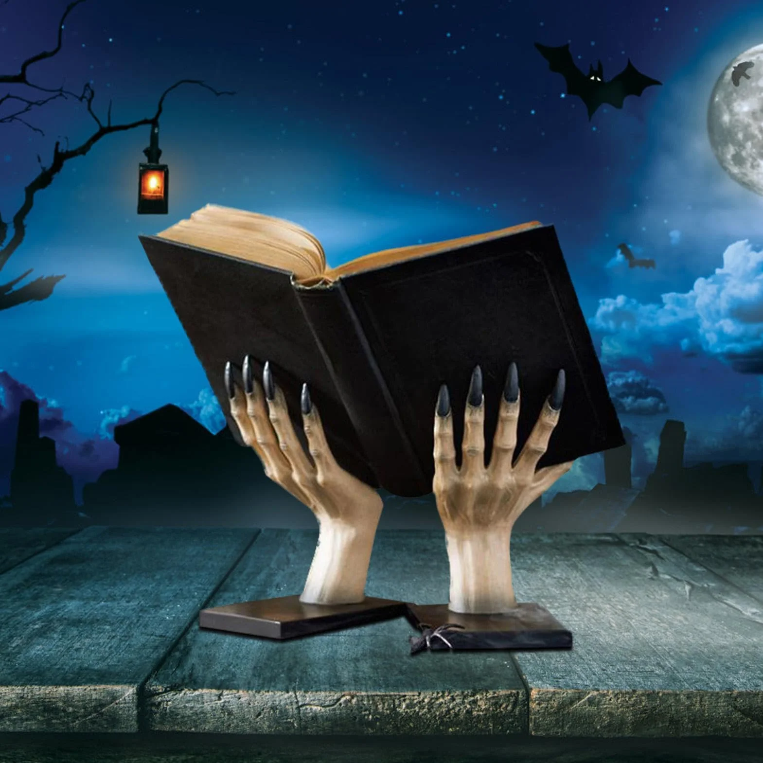 Podpórki Do Książek Na Półkę Halloween żywica straszne ręce czarownicy | Stopery książek Do domu, biblioteki, szkoły, salonu, sypialni, na biurko, stolik nocny, dla studentów, kobiet,
