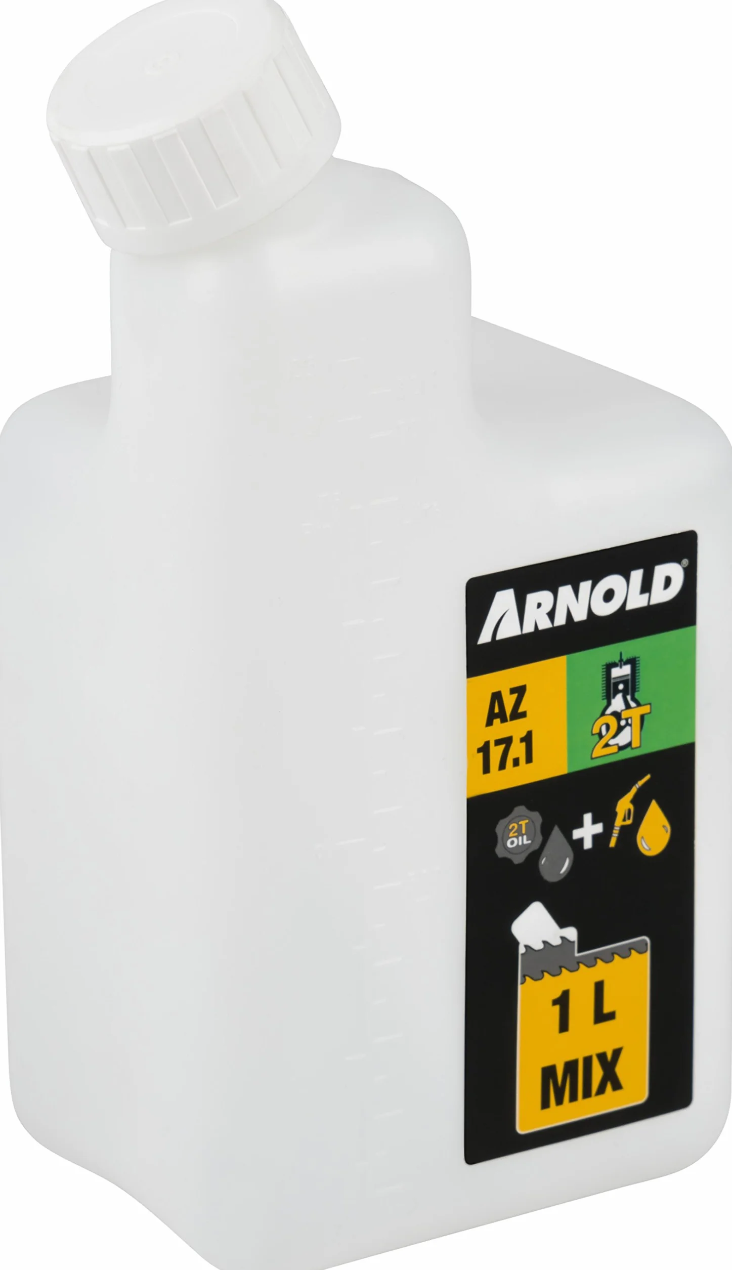 ARNOLD - 2-suwowa butelka mieszająca do 1 litra mieszanki paliwowej, 1:25/1:32/1:40/1:50; 6011-X1-0201