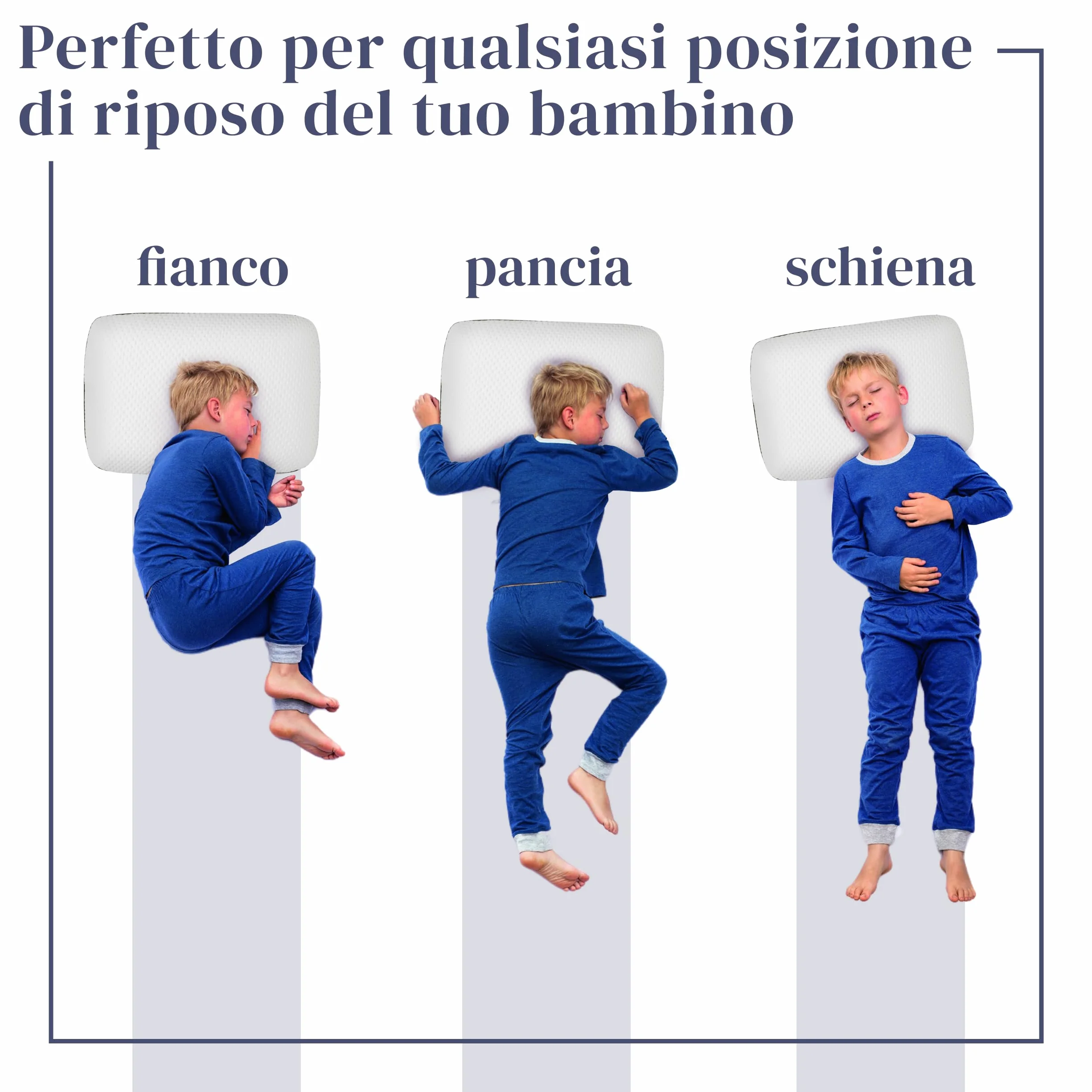 Ferò Poduszka dziecięca 60 x 40 x 6 cm, z Tencel, hipoalergiczna – dla dzieci od 2 lat – komfort i bezpieczeństwo dla spokojnego snu – miękka i oddychająca, naturalna pianka memory Oeko-TEX