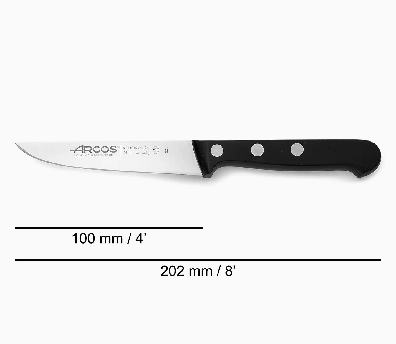 Cuchillo Verduras Arcos, 100 mm - uniwersalny