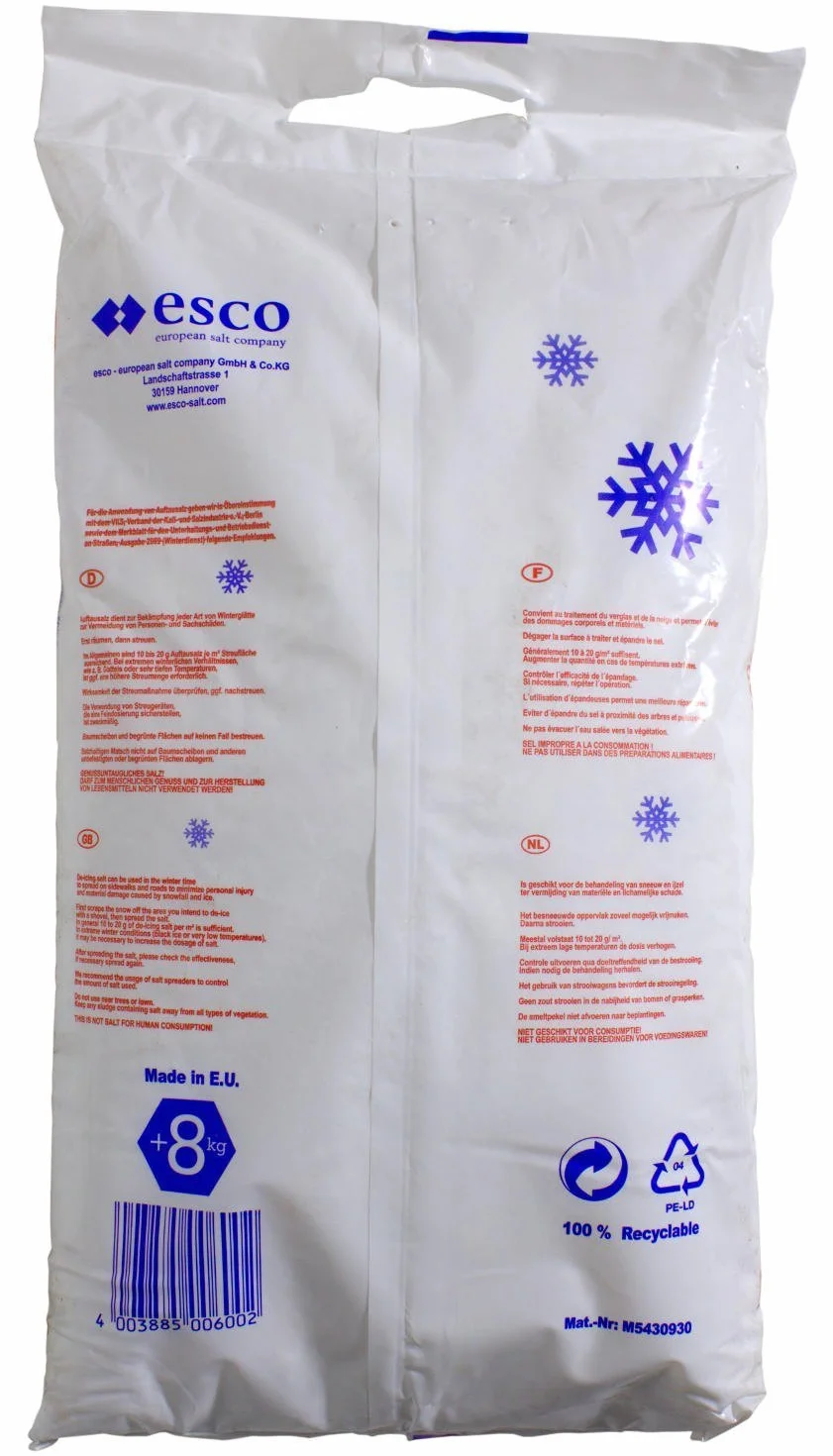 ESCO Sól do posypywania – gruba – 10 kg