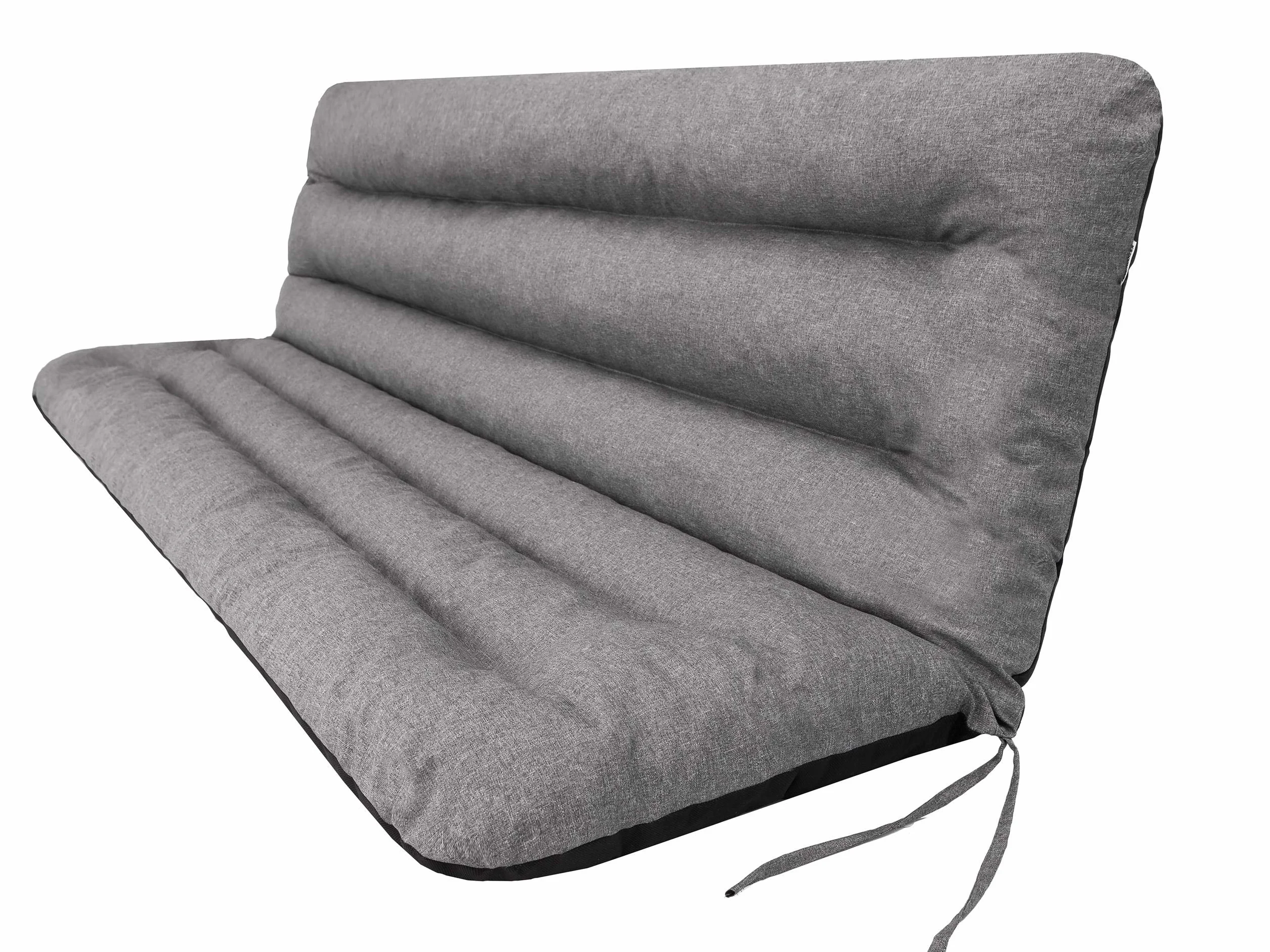 PillowPrim Poduszka na huśtawkę Hollywood, nakładka na ławkę ogrodową, antracytowa, szerokość siedziska 180 cm