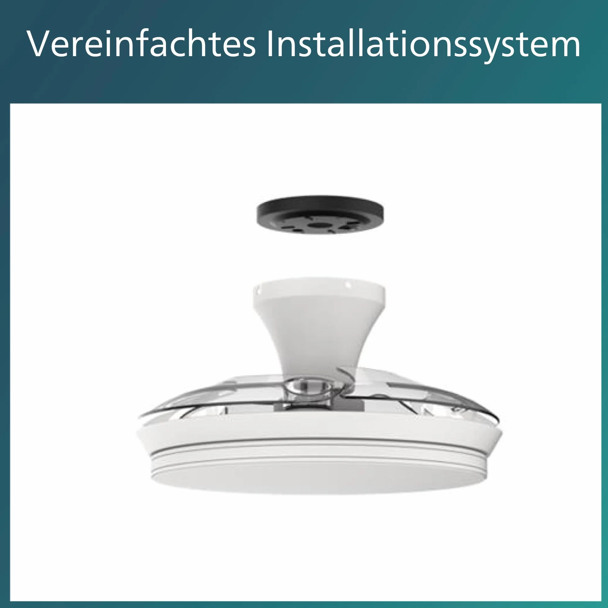 PHILIPS LED Bliss 28W Wentylator Sufitowy 35W, 2700K-4000K-5500K, w Zestawie z Pilotem, Czarny