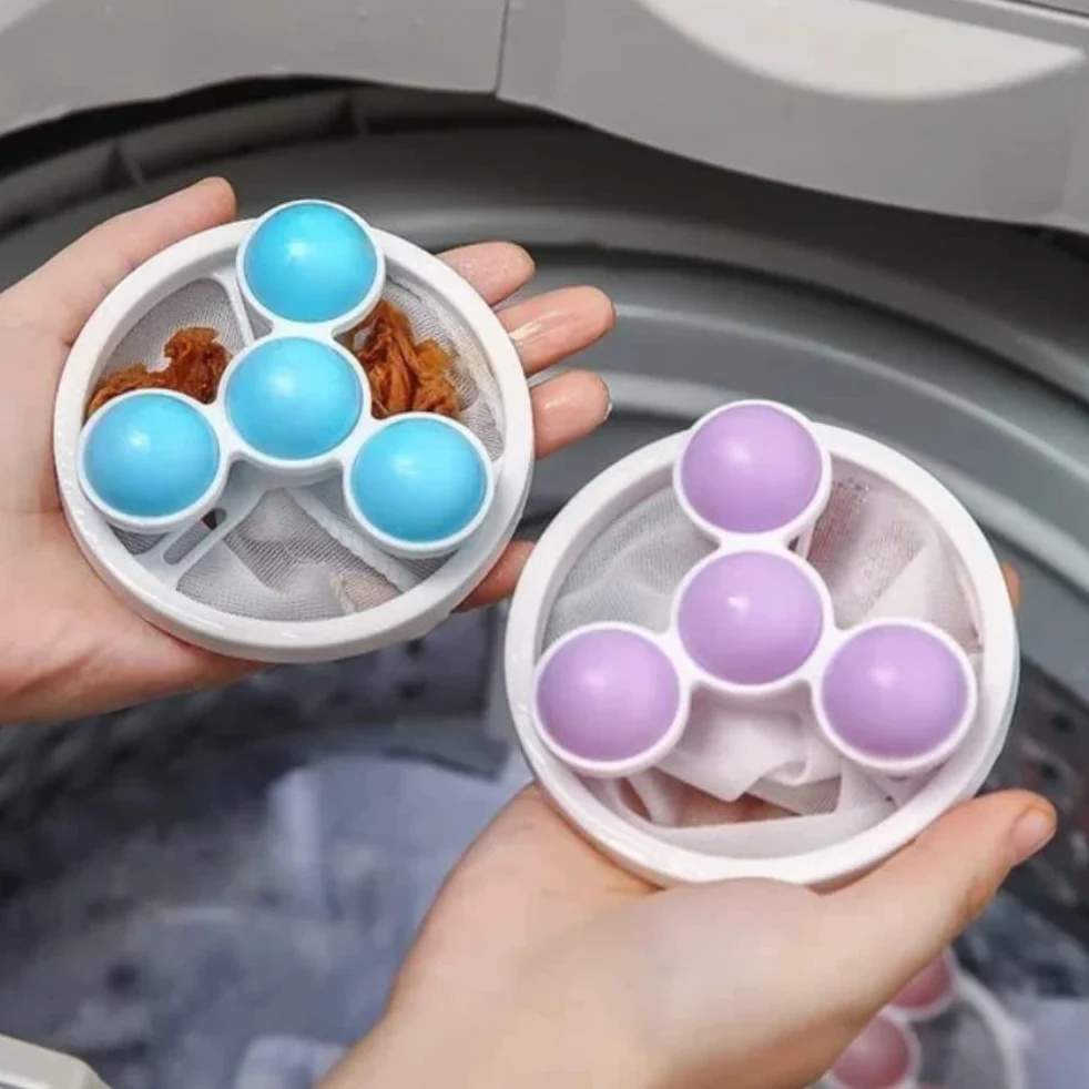 SHARRA Worek filtrujący do usuwania sierści zwierząt do pralki, wielokrotnego użytku, pływający worek na kłaczki, worek do prania, Laundry Ball Pouches do prania sierści psa i wszystkich zwierząt