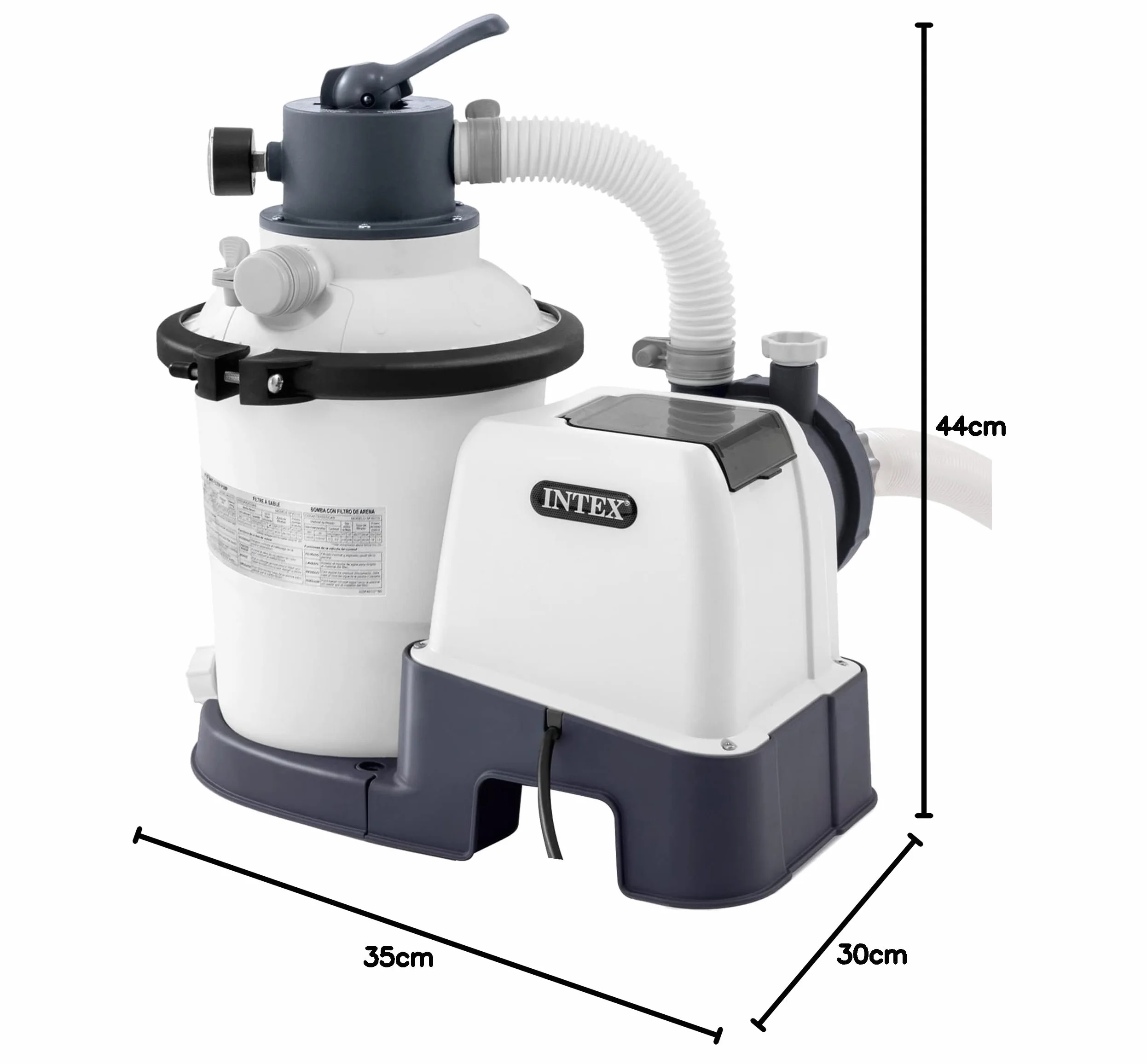 Intex Krystal Clear SX925 Filtr Piaskowy, Biały, Ø 203 mm, 3500 l/h