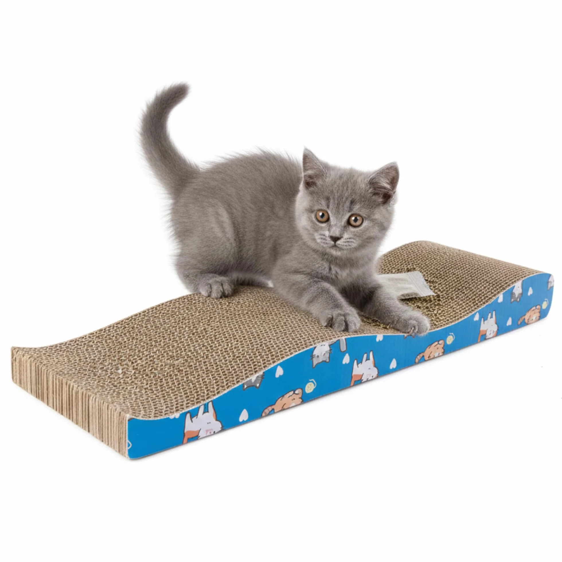 HAPPET Drapak Kartonowy NALA 43×12,5×4,5 cm z Kocimiętką i Sznurkiem Do Zawieszenia