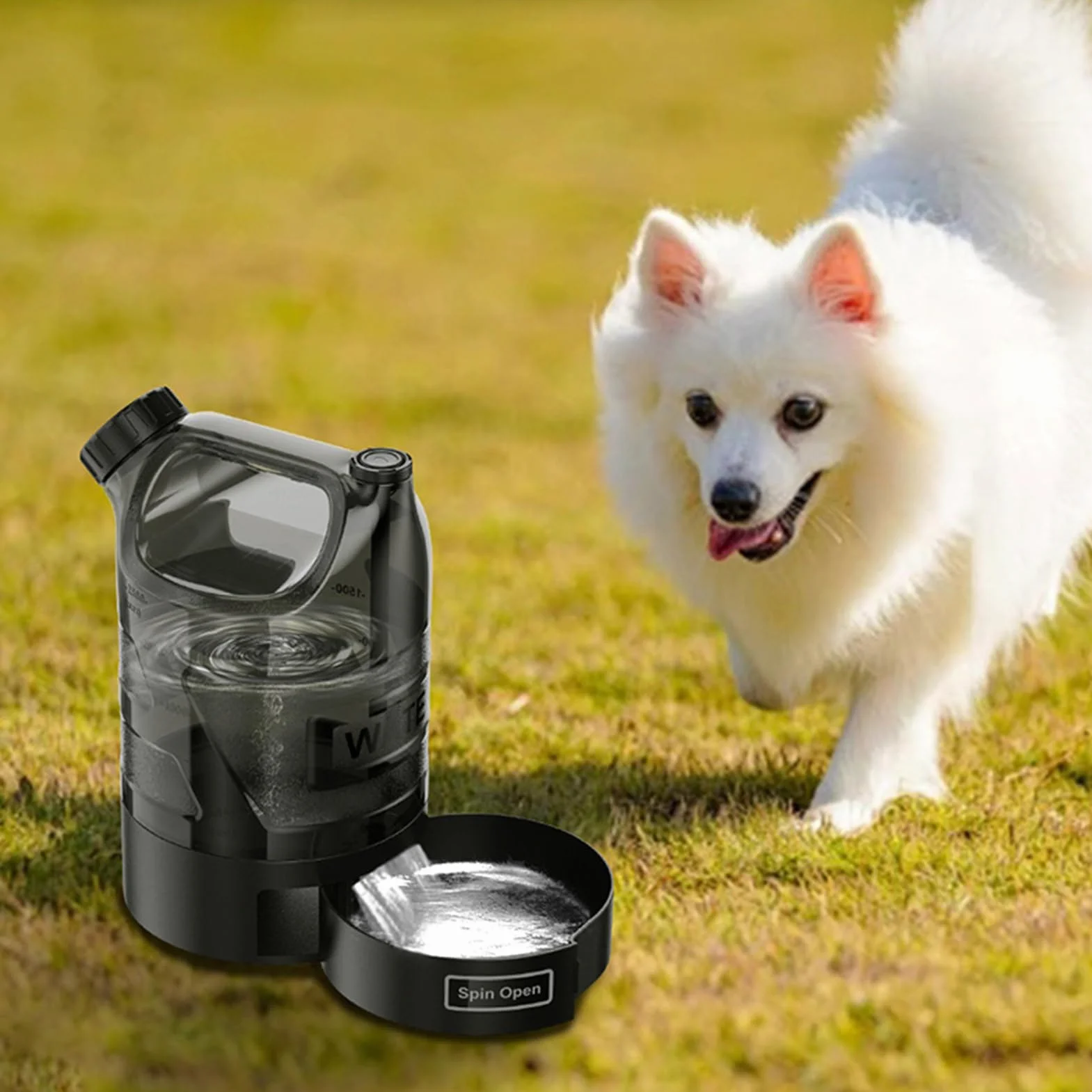 Portable Dog Water Bottle, Large Capacity Pet Hydration Dispenser, Leak-Proof for Hiking Travel Camping