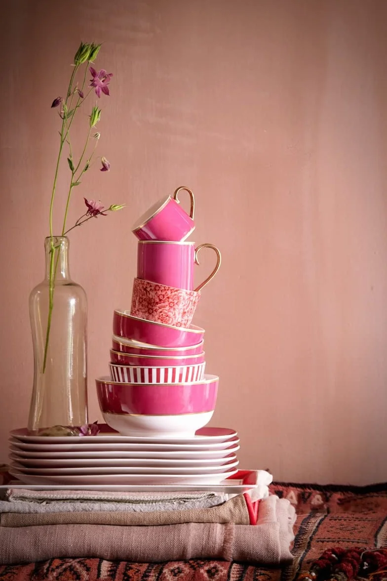 Pip Studio Talerz głęboki Pip Chique | złoto-różowy - D 23,5