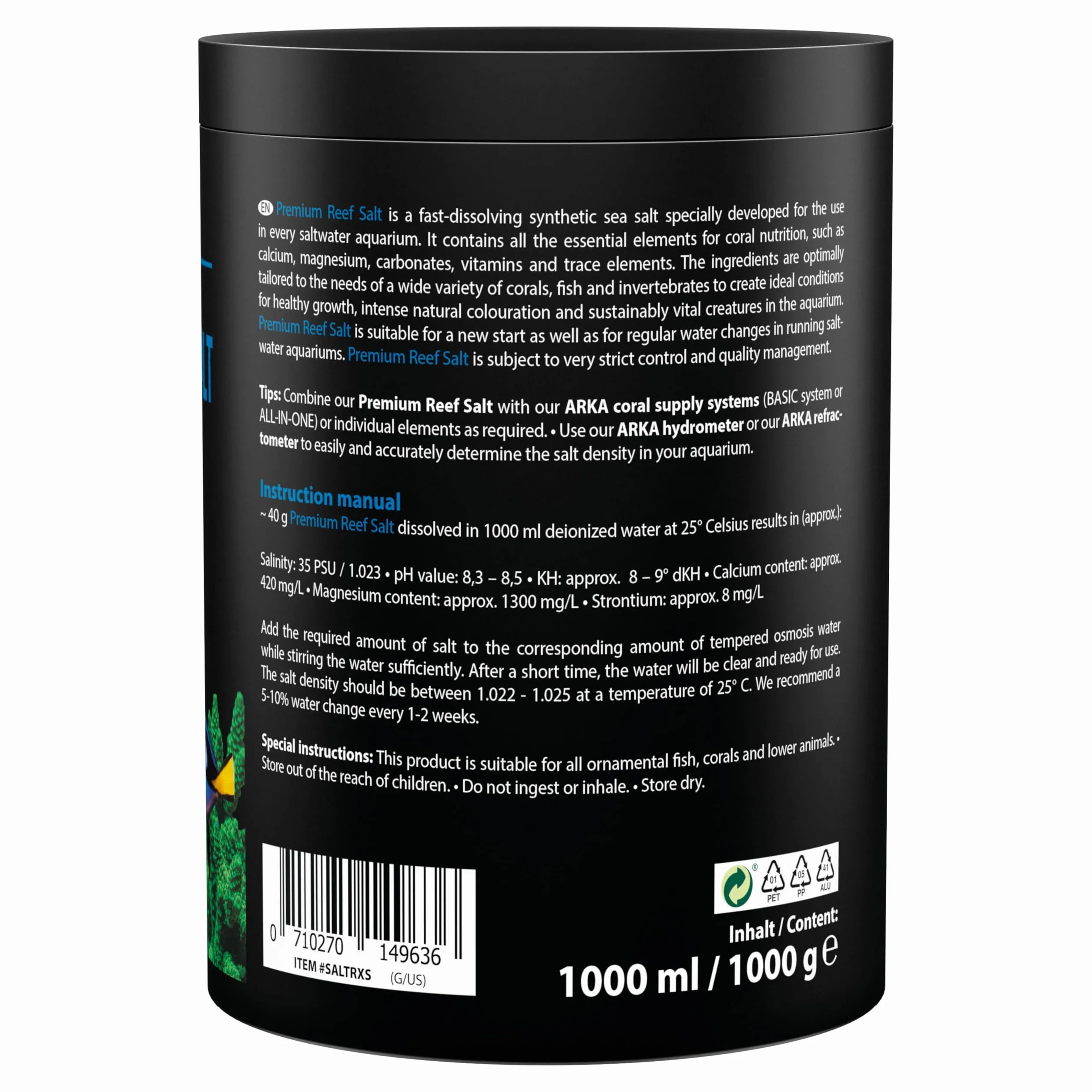 MICROBE-LIFT Premium Reef Salt sól morska 1 kg