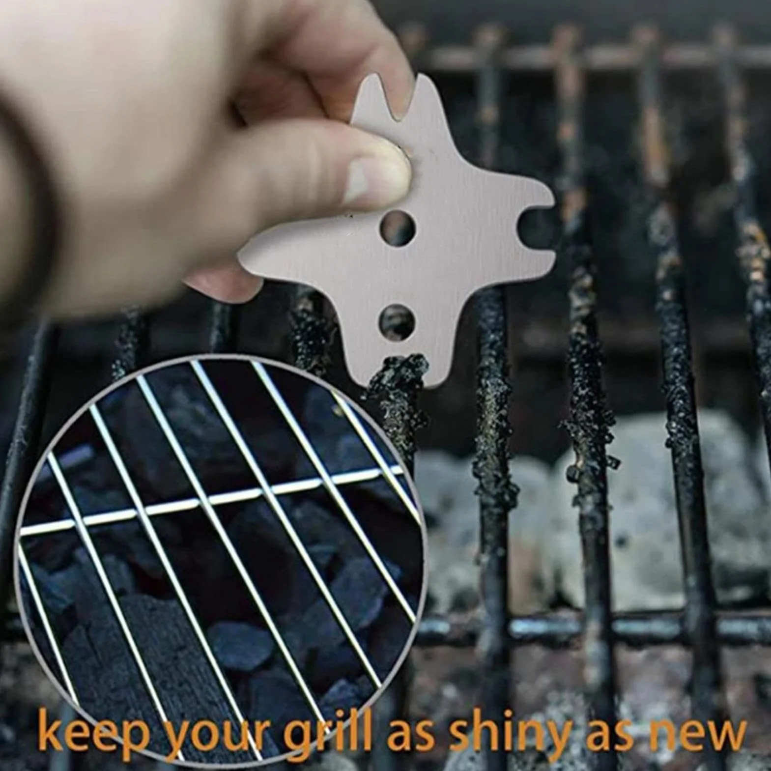 Skrobak do grillowania do czyszczenia grilla, narzędzie do czyszczenia grilla, narzędzie do czyszczenia grilla, zamiennik szczotki do grilla na węgiel drzewny, grill elektryczny
