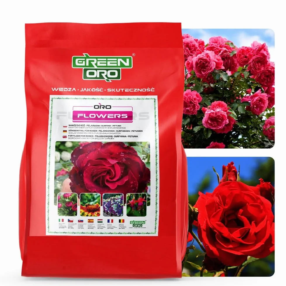 ORO FLOWERS 1,5KG – Długodziałający specjalistyczny nawóz do róż i kwiatów rabatowych