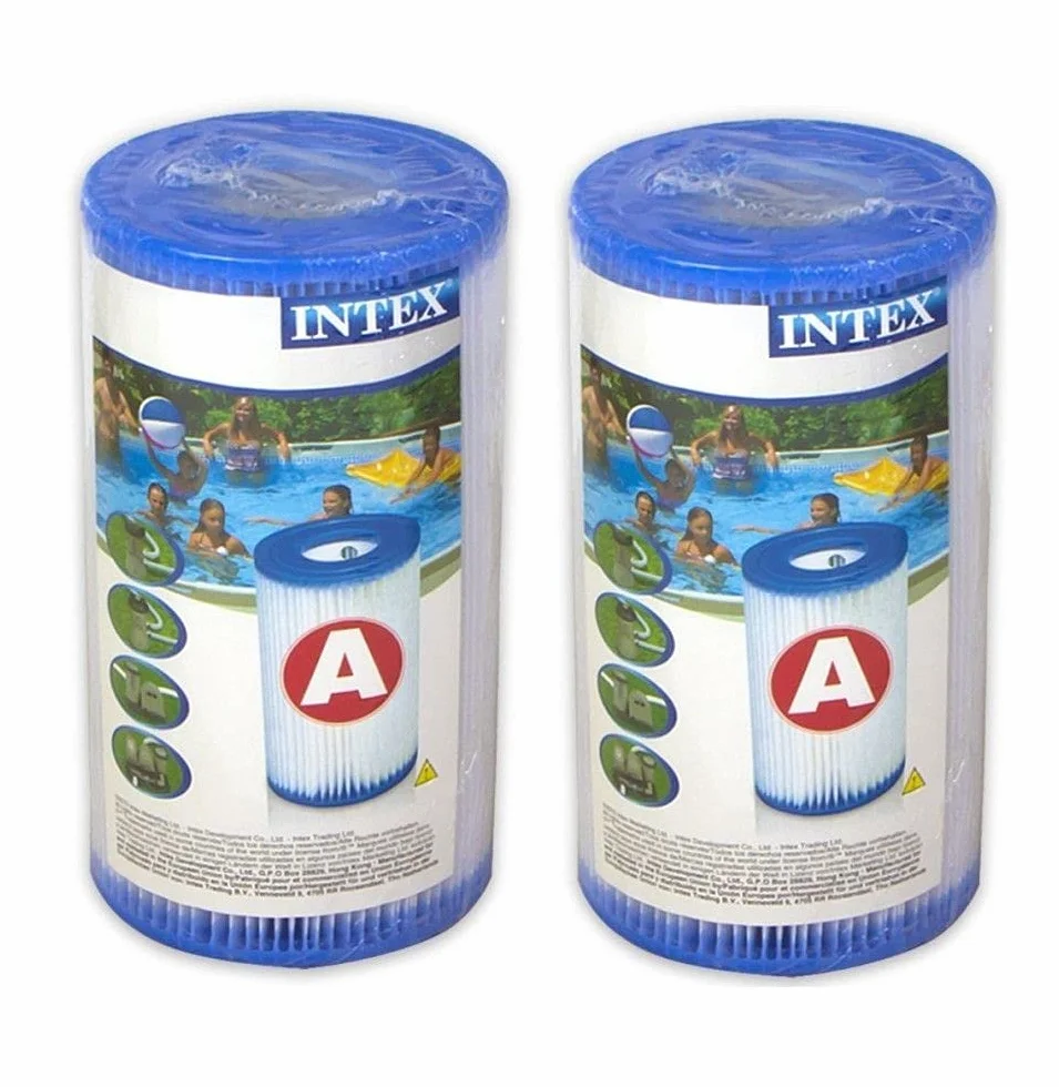 Intex 0775431 Wkład Filtrujący Do Basenu, 10.8 x 21.6 x 20.3 cm, Dwupak, Niebieski