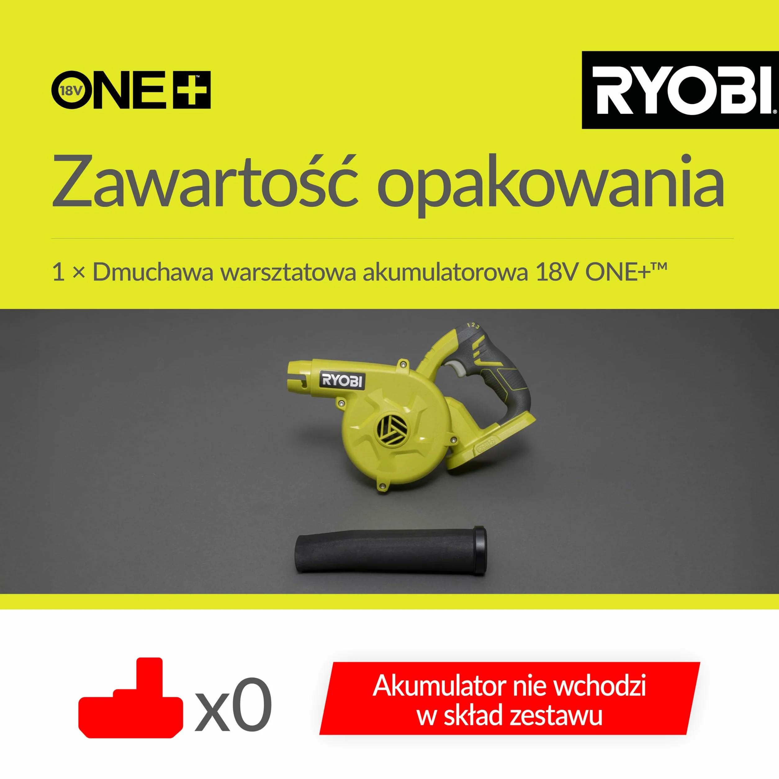 Ryobi Kompaktowa Dmuchawa 18V R18TB-0