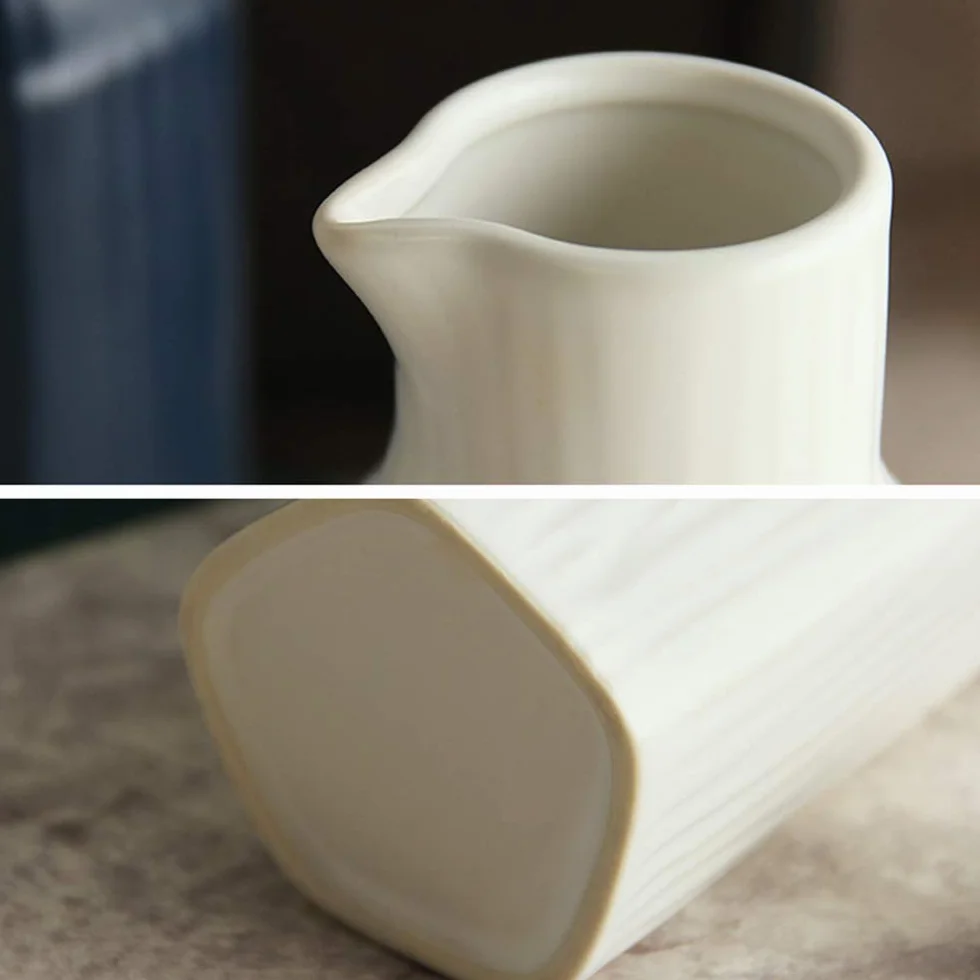 Ceramiczny dozownik oleju 300 ml, butelka oleju bez kapania, dozownik oliwy z oliwek, pojemnik na przyprawy z pokrywką