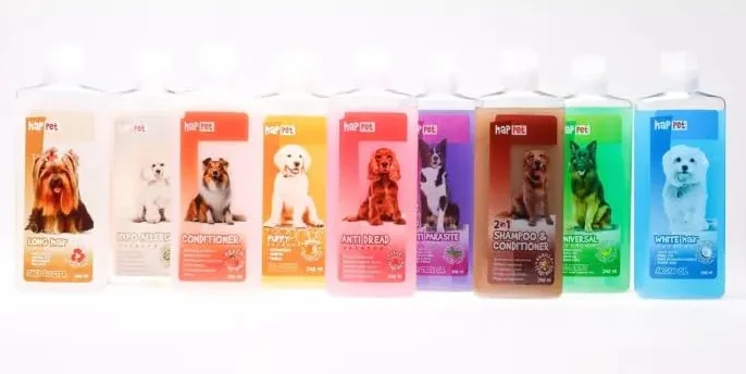 HAPPET Szampon Dla Psa Hypo Allergenic 240 ml Łagodzący Nawilżający