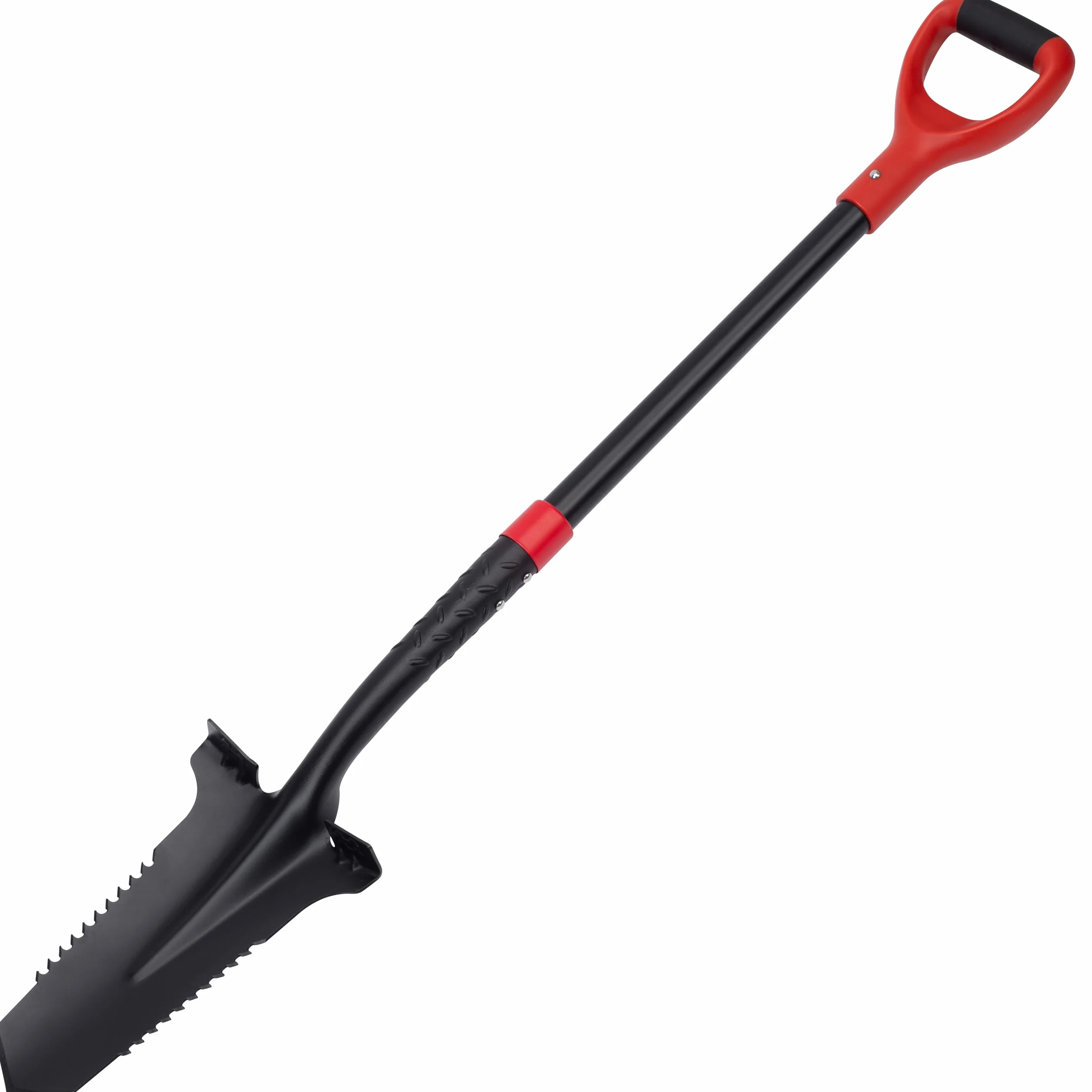 Meister 9872240 Szpadel z piłą korzeniową - do korzeni o szerokości roboczej do 3 cm - 195 mm - ergonomiczny uchwyt w kształcie litery D - do ogrodu, budownictwa i konserwacji krajobrazu/do usuwania