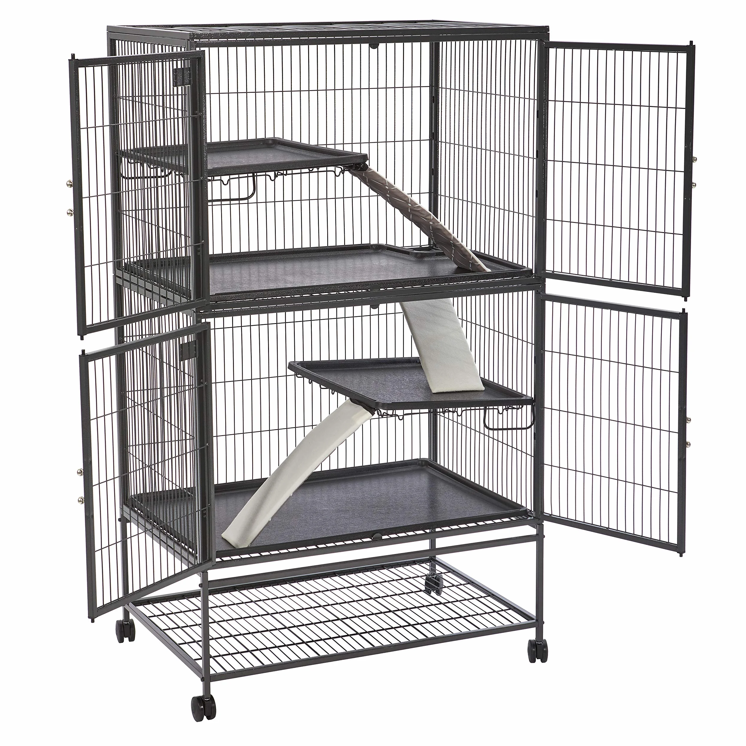 MidWest Homes for Pets Designer Ferret Nation Critter Nation pokrowce na rampy 3-pak jasnobrązowe białe małe
