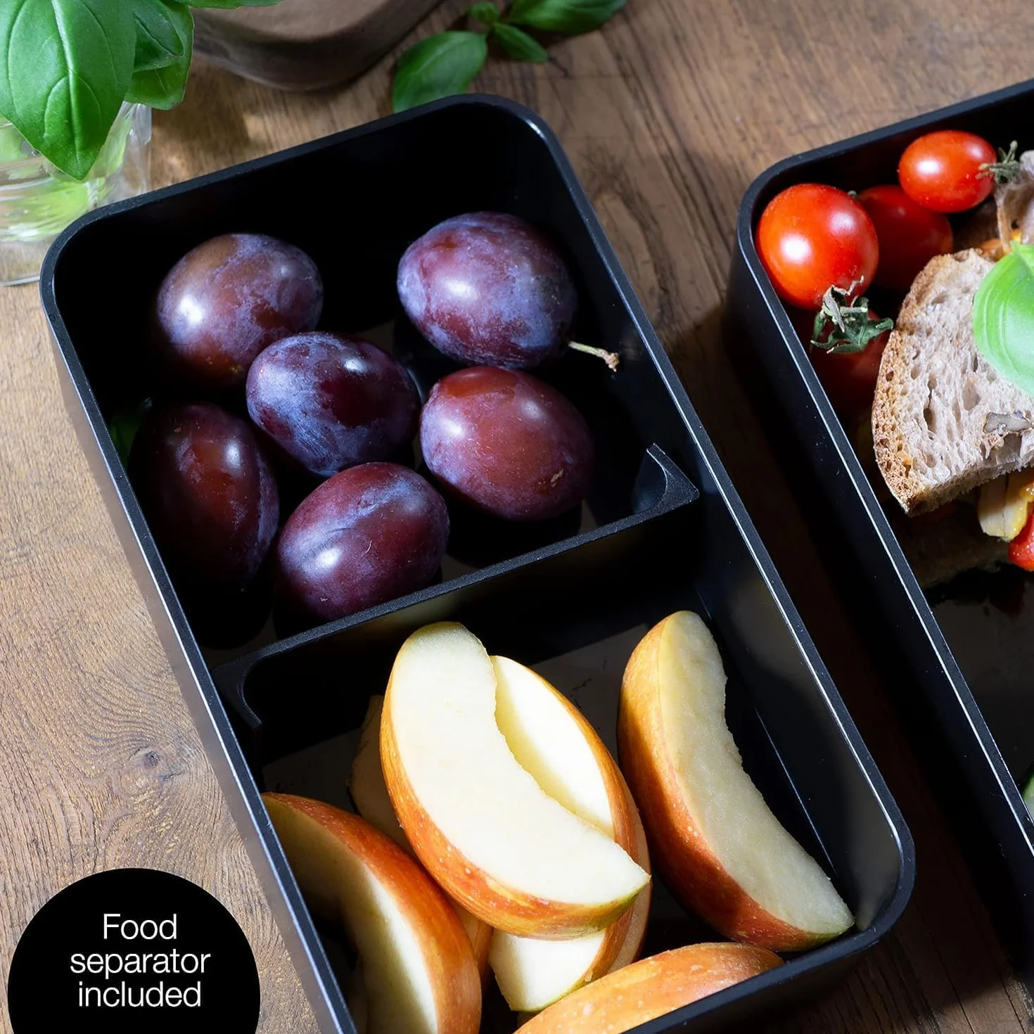 Moritz & Moritz Bento Box japoński – idealne pudełko na lunch dla dorosłych i dzieci – pudełko na kanapki z przegródkami – idealne do pracy, szkoły i w podróży