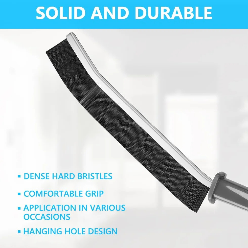 Vicloon Crevice Cleaning Brush, 4 szt. wielofunkcyjna szczotka do czyszczenia szczelin, Hard-Bristled Crevice Cleaning Brush, szczotka do czyszczenia szczelin do kuchni,szczeliny,narożnika（Biały）