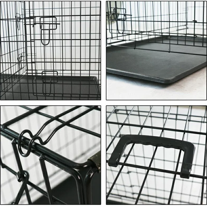 HAPPET Klatka Kennelowa dla Psa XL 106 × 71 × 77 cm metalowa klatka treningowa z 2 wejściami