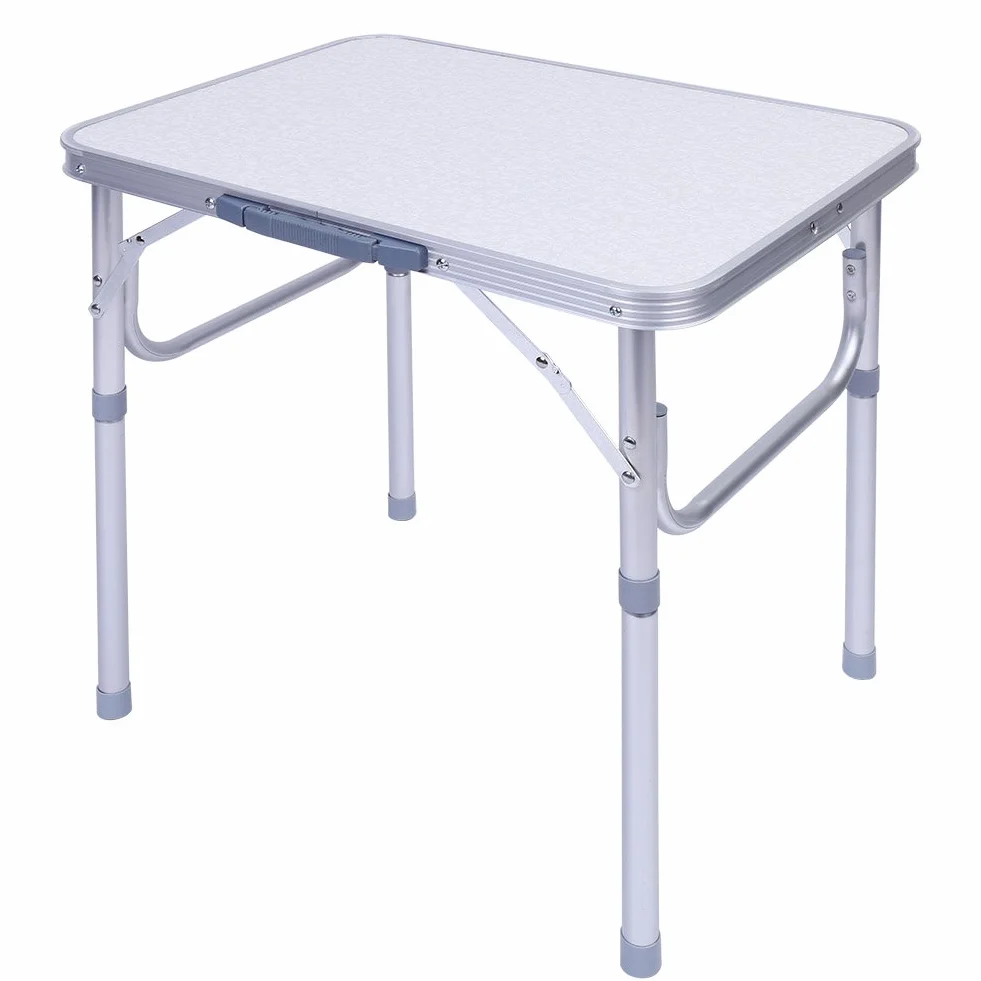 Dioche Składany stół kempingowy i ogrodowy, stolik kawowy PIC-nic z uchwytem do przenoszenia Aluminiowy stół kempingowy Regulowana wysokość 25-56 cm