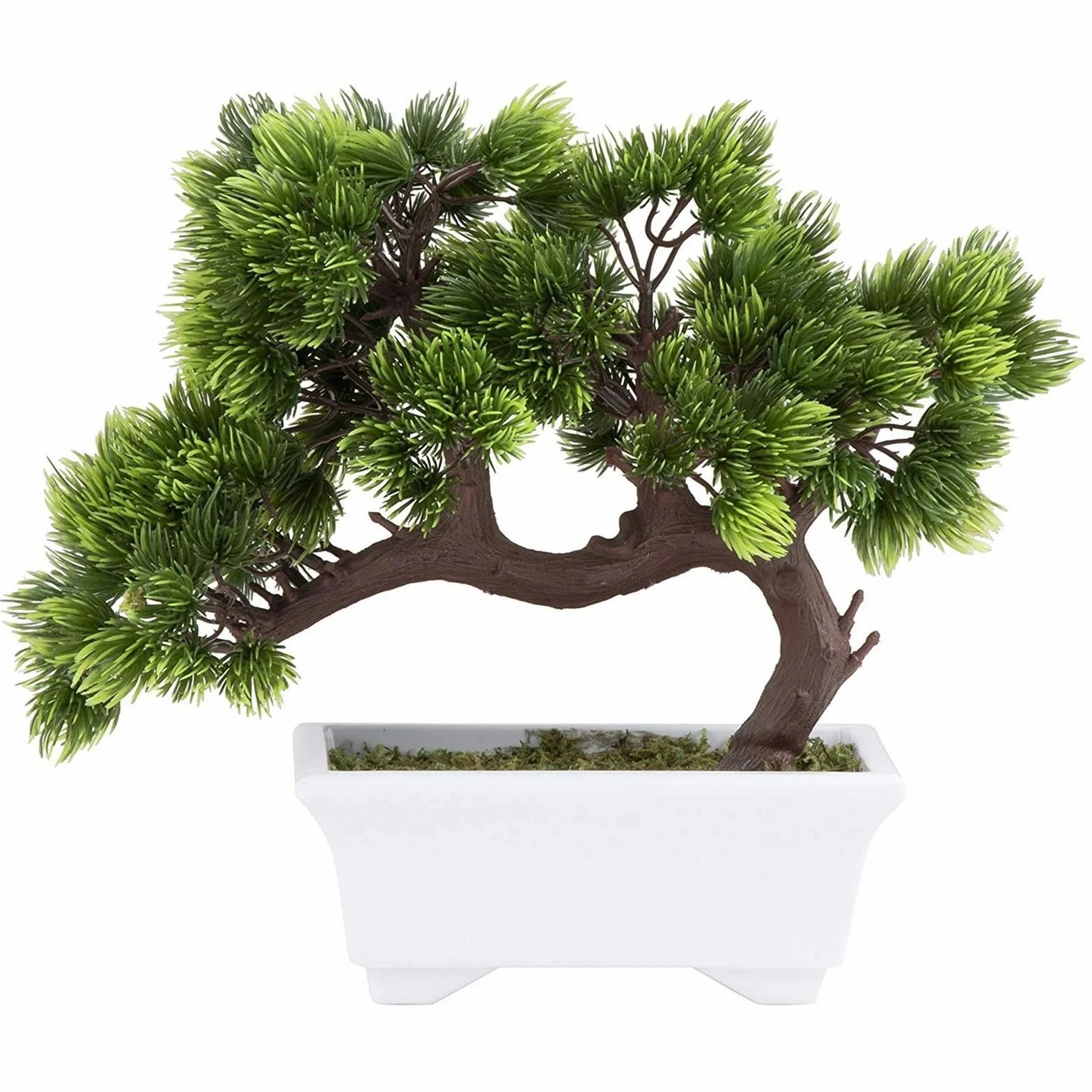 Sztuczne drzewko bonsai do japońskiego ogrodu zen, dekoracja domu, 26 x 13 x 24 cm