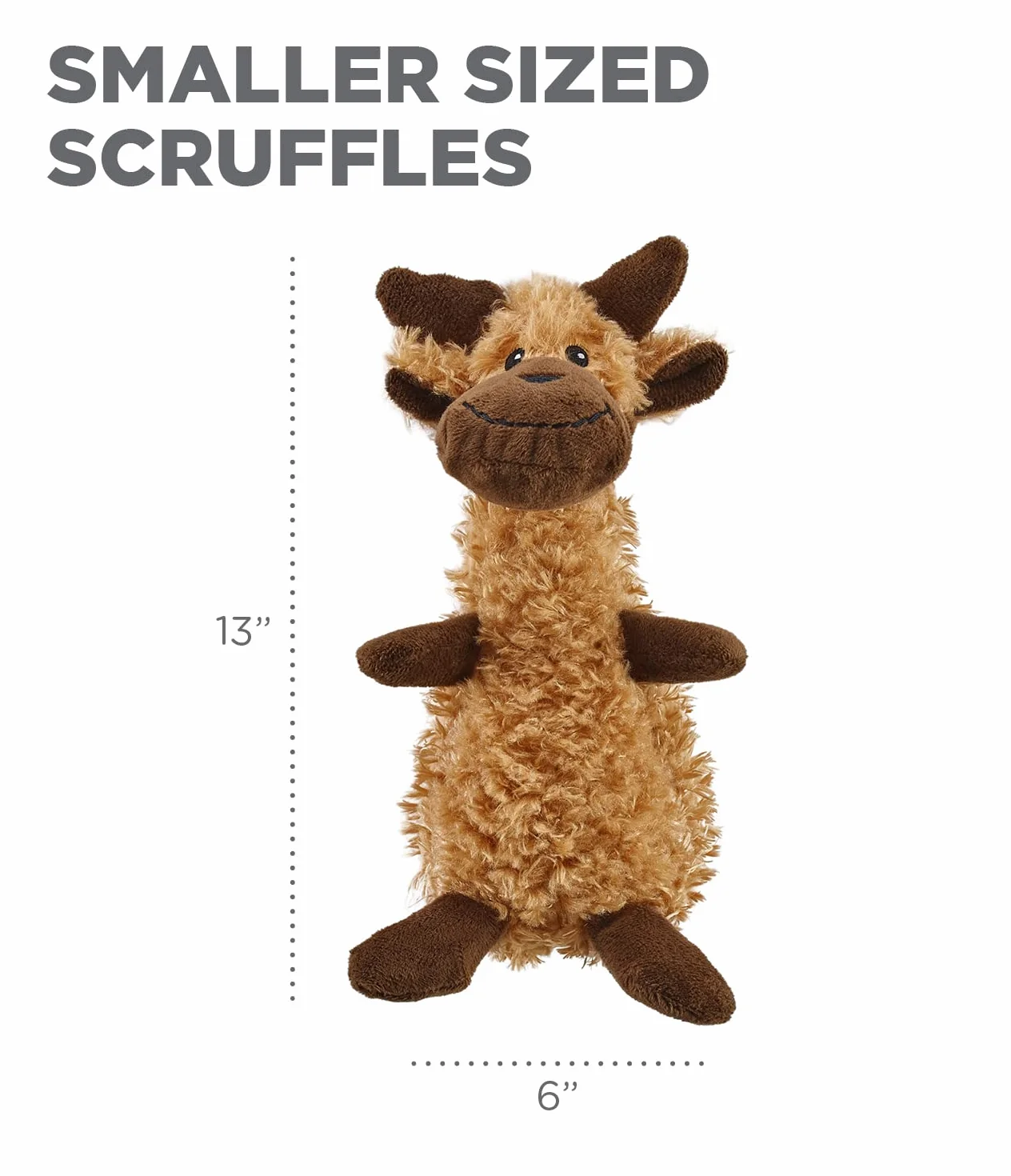 Outward Hound Scruffles Pluszowa piszcząca zabawka do szarpania dla psa, łoś, S