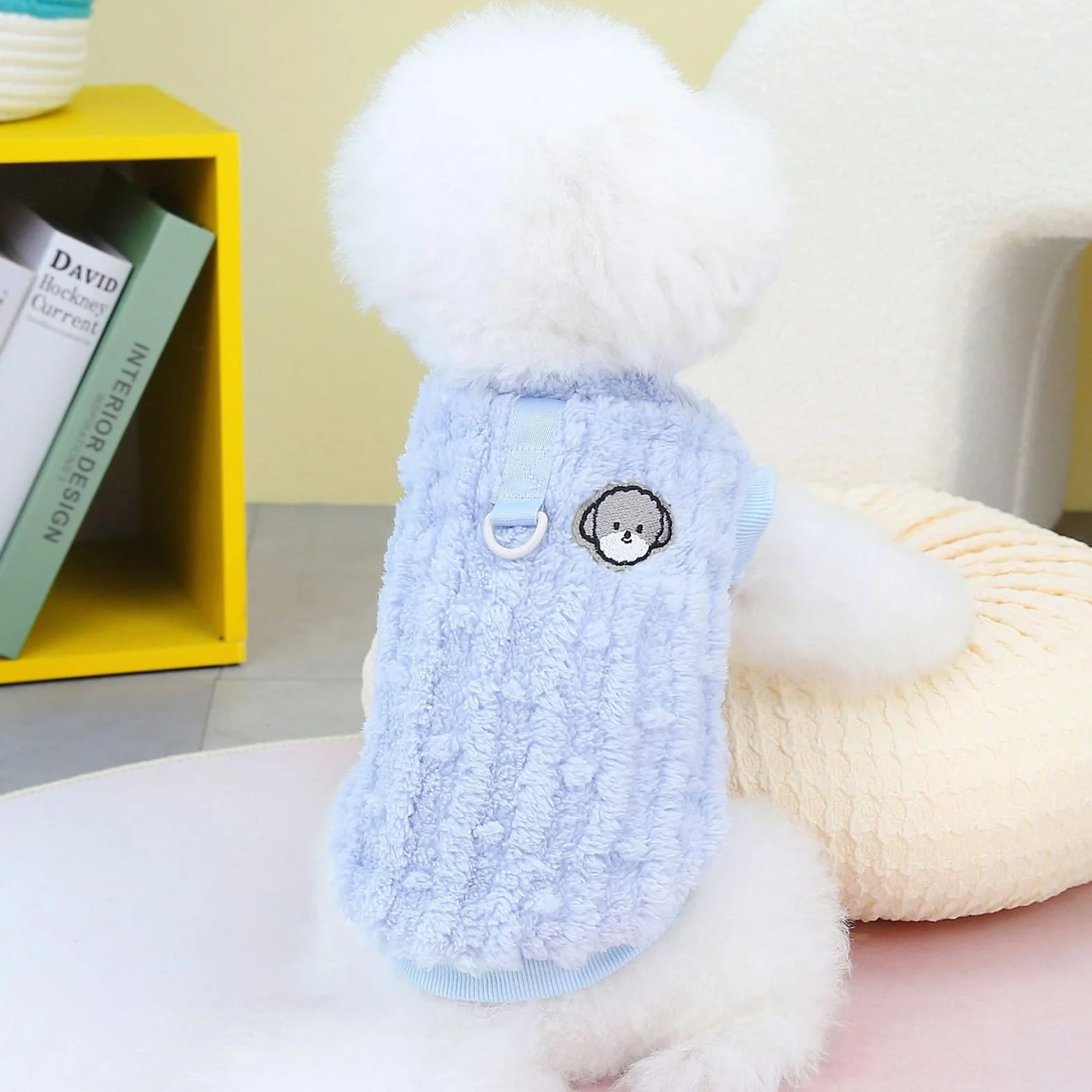 ACTOYS Sweter dla psów i kotów, bluza dla małych psów, pluszowy