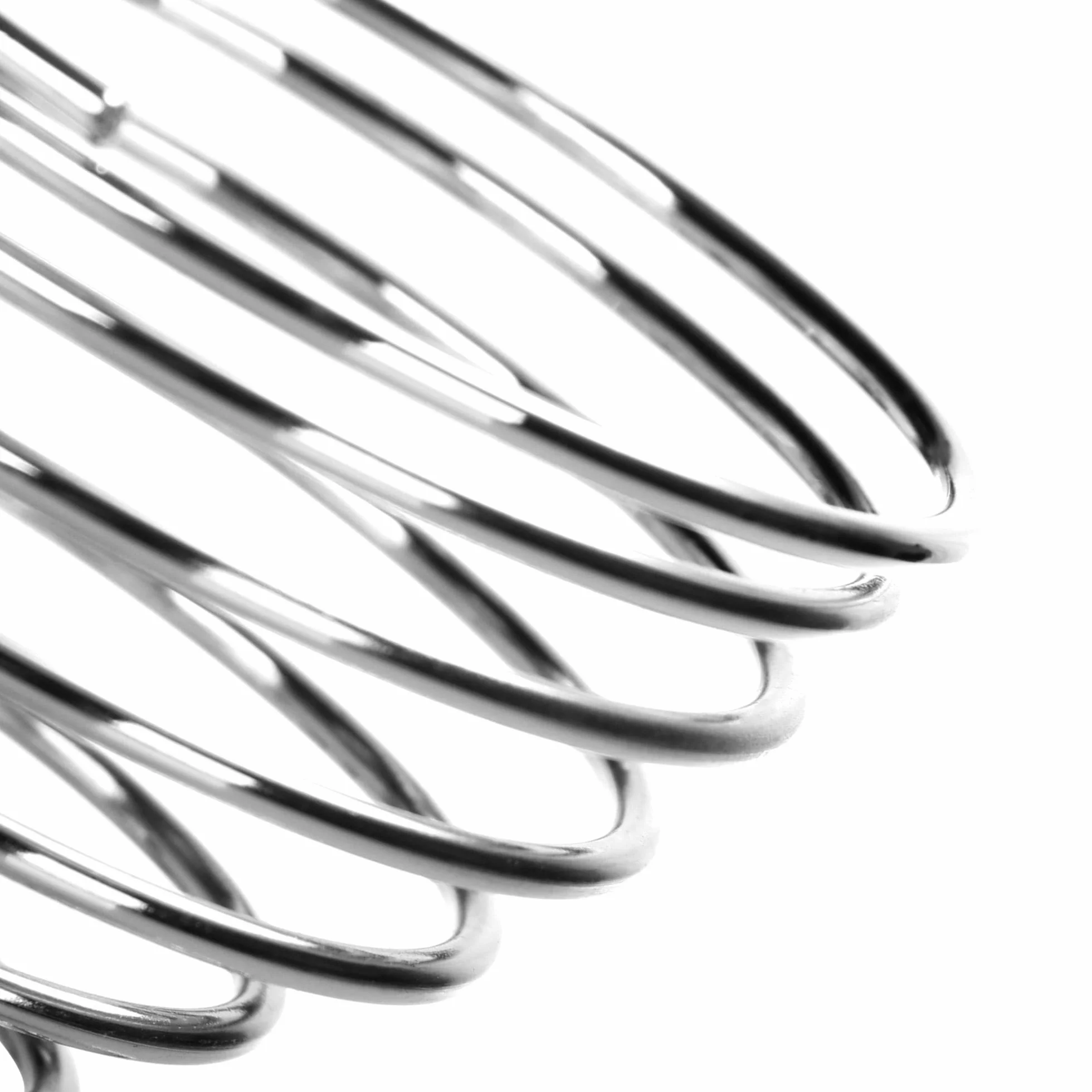 COM-FOUR® pojemniki na jajka 6x wykonane z chromowanego metalu, elegancki uchwyt na jajka o metalicznym wygladzie, zestaw sniadaniowy w spiralnej konstrukcji z drutu (06 sztuk - spirala)