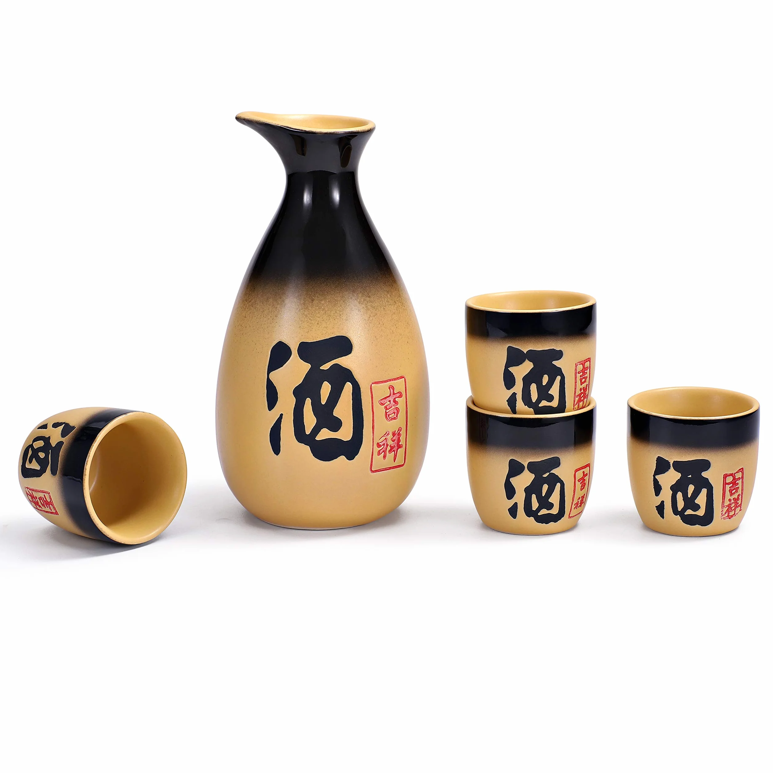 Zestaw do sake "Kyoto" 5-częściowy z kamionki, pojemność: 295 ml