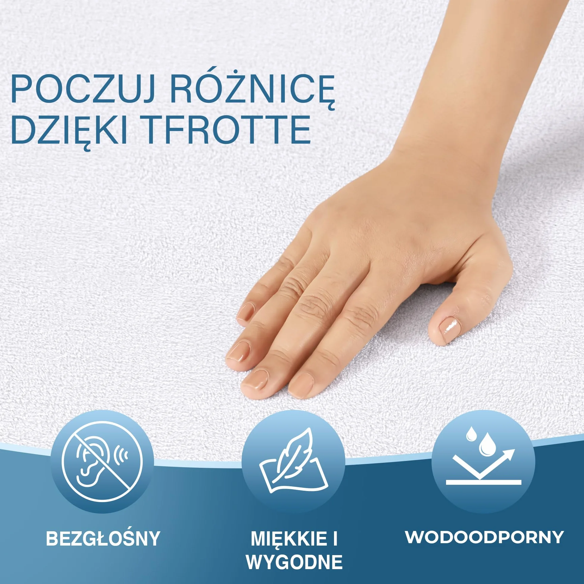 Utopia Bedding Ochraniacz na materac 140 x 200 cm Wodoodporny, z elastycznymi paskami narożnymi, oddychający materac nawierzchniowy z certyfikatem Oeko-TEX, ochrona materaca