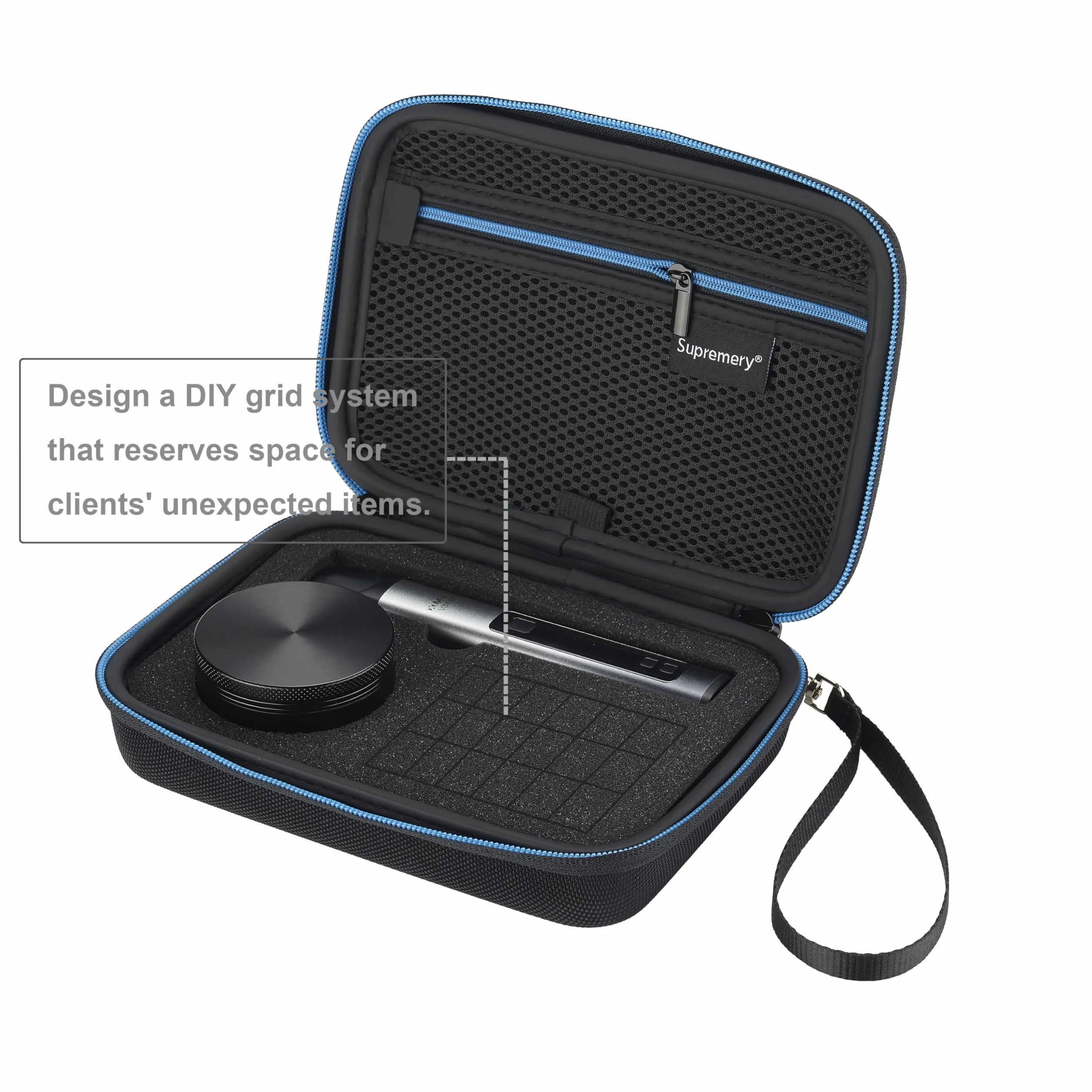 Etui ochronne Supremery kompatybilne z akcesorium do parownika Xmax V3 Pro Vaporizer, czarno-niebieskie