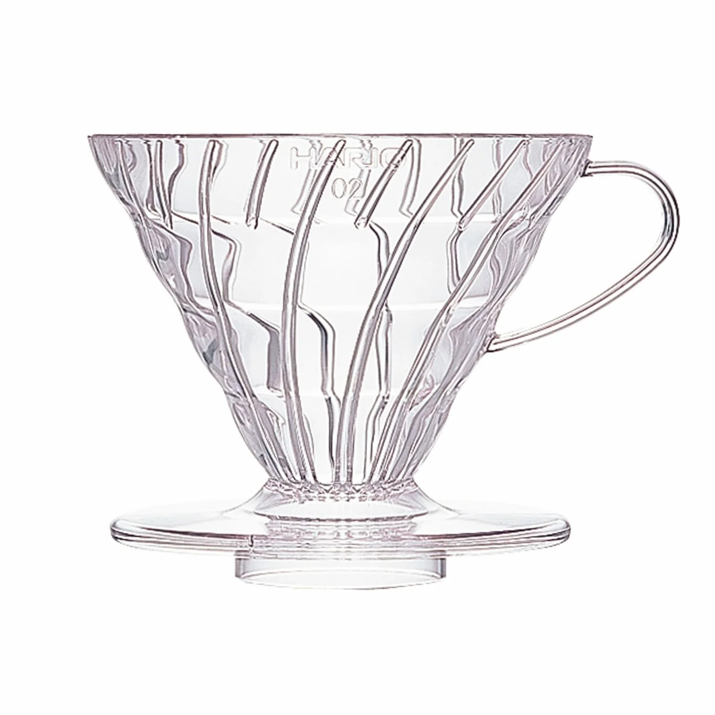 Hario V60 plastikowy ociekacz do kawy 02 przezroczysty