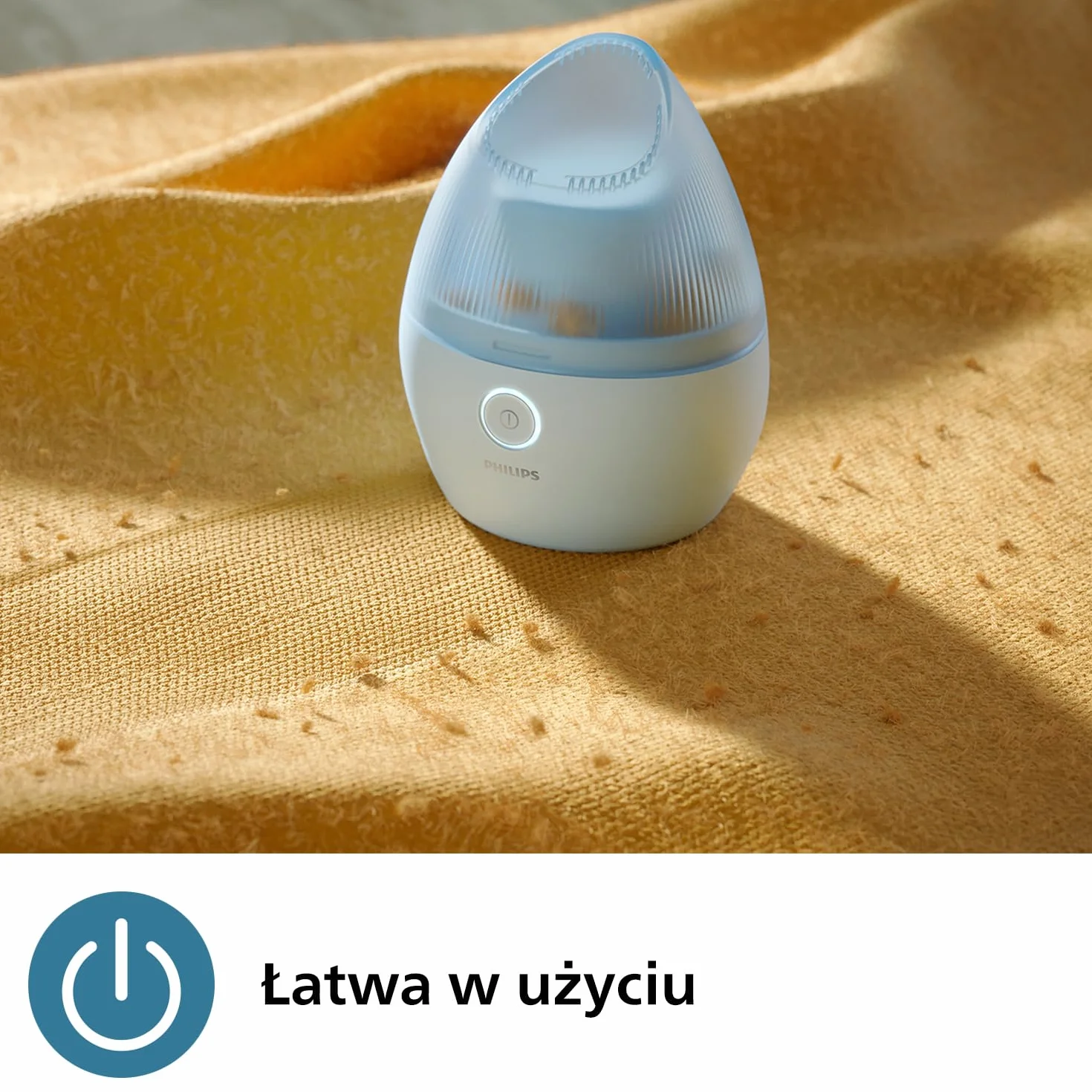 Philips Golarka Do Tkanin serii 1000, Akumulatorowa Golarka Do Tkanin, Bezpieczna dla wszystkich ubrań, Skuteczne usuwanie wszystkich supełków, Kolor Niebieski (GCA2100/20)