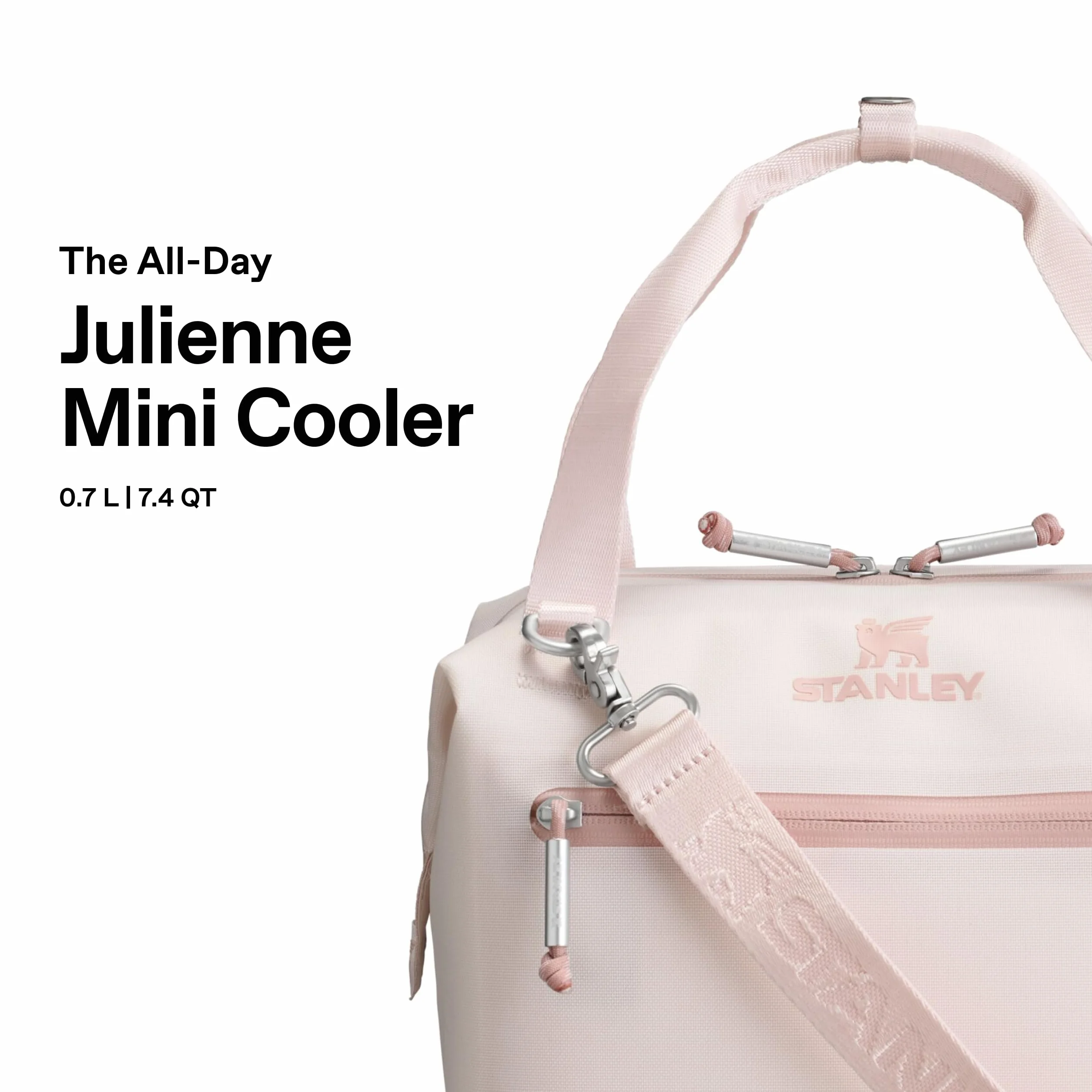 Stanley 1913 All-Day Julienne Mini Torba Termiczna - Wygodny Górny Uchwyt - 100% Poliester Z Recyklingu - Zamknięcie Na Zamek - Regulowane Paski Na Ramię - Boczne Kieszenie Z Siatki