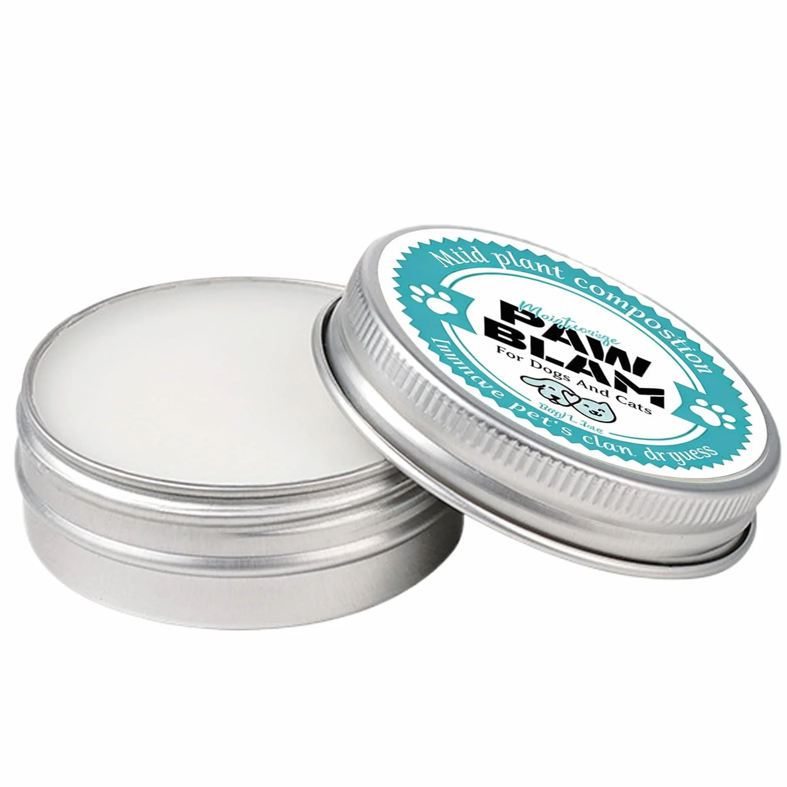 Paw Wax for Dogs, Natural Lick-Safe Moisturizing Soothing Cream, Dog Bathing Supplies for Claw Feet Skin Care