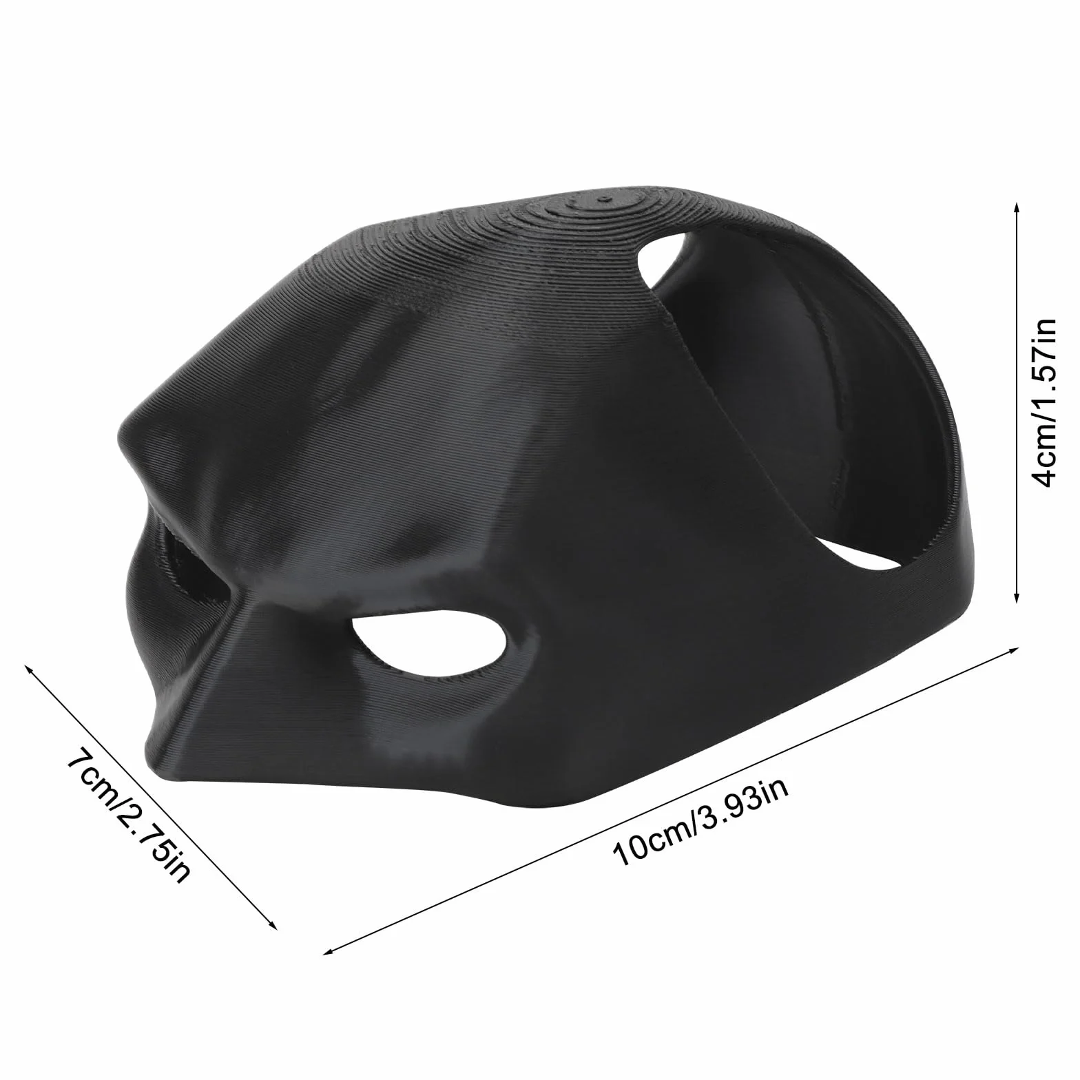 HENGBIRD Maska dla kotów Batman, czarna maska nietoperza, kostium Batcat Halloween 13 cm