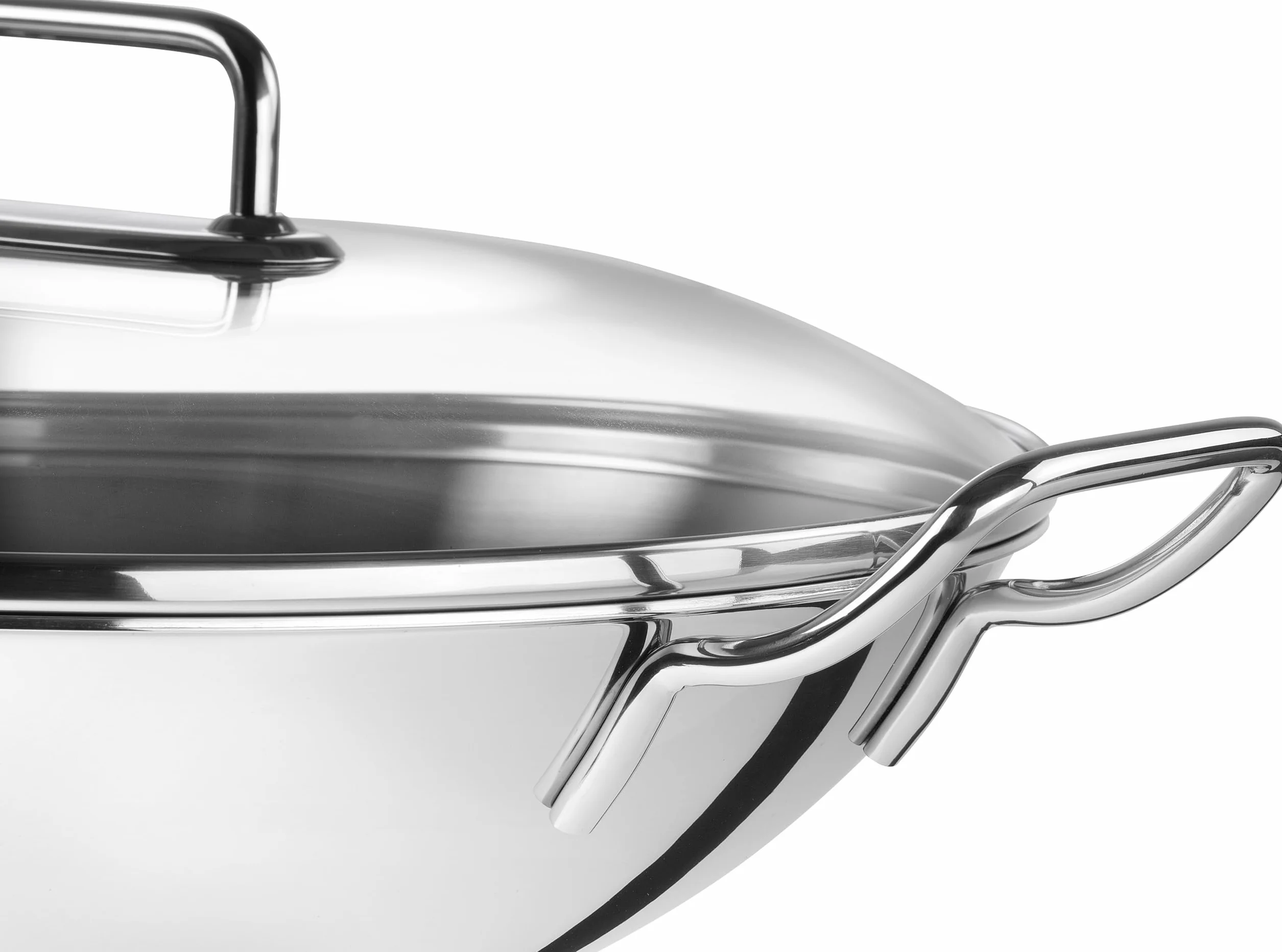ZWILLING Wok, Inkl. Glasdeckel und herausnehmbaren Gittereinsatz, Induktionsgeeignet, Ø 32 cm, Edelstahl, Plus