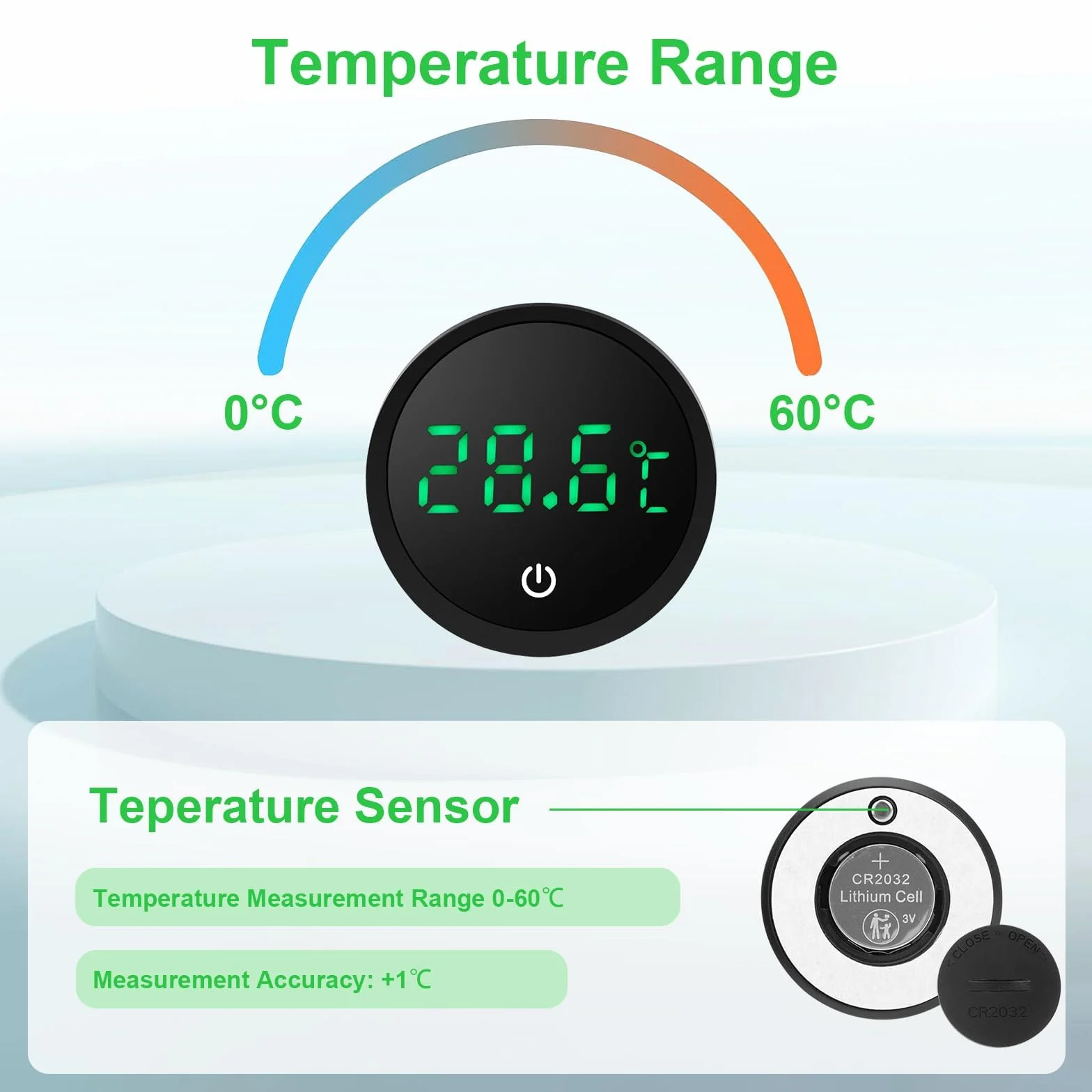 EEEKit Termometr do Akwarium, Zestaw 2 Aquarienthermometer, Mini Cyfrowy Termometr LED do Zbiorników Rybnych I Terrariów