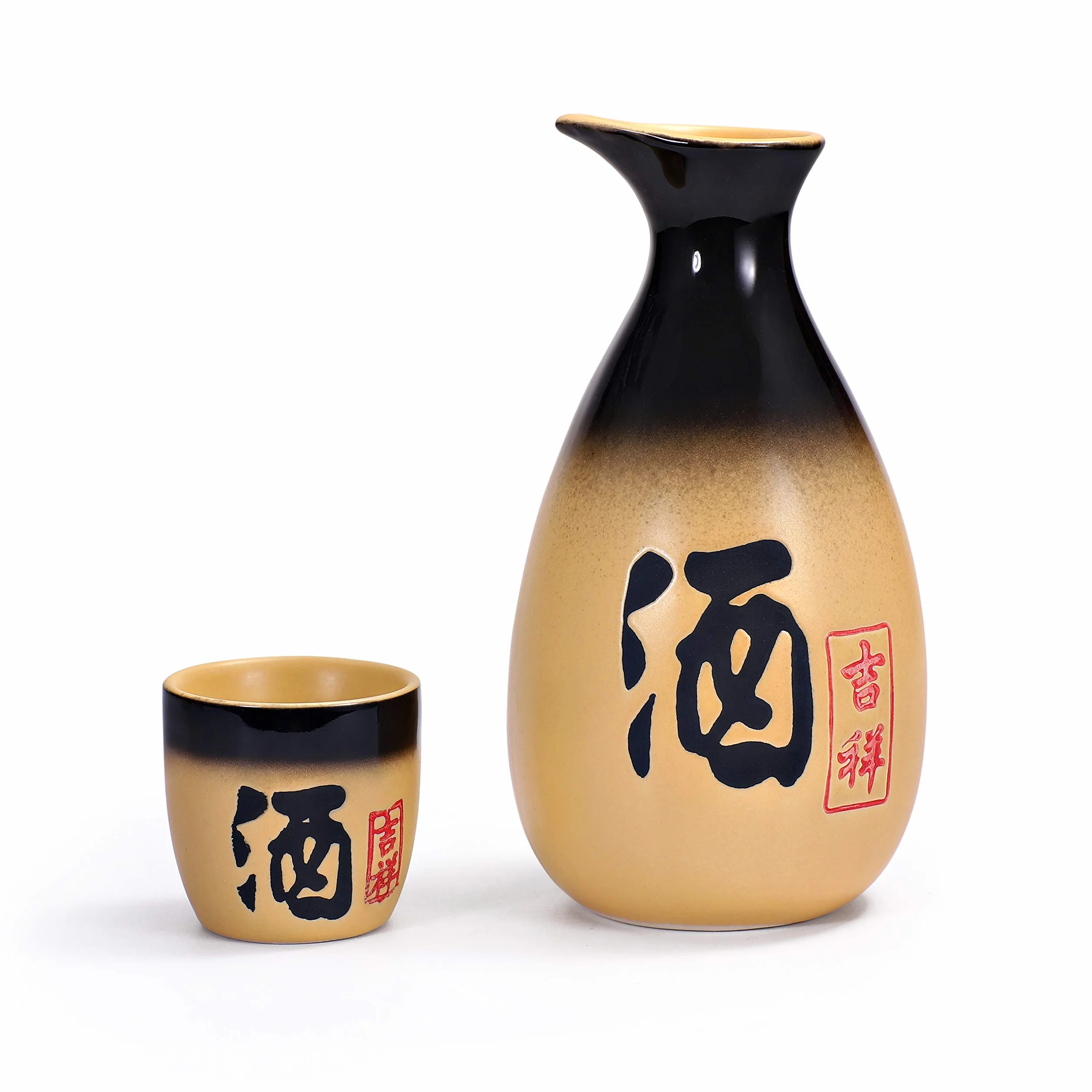 Zestaw do sake "Kyoto" 5-częściowy z kamionki, pojemność: 295 ml