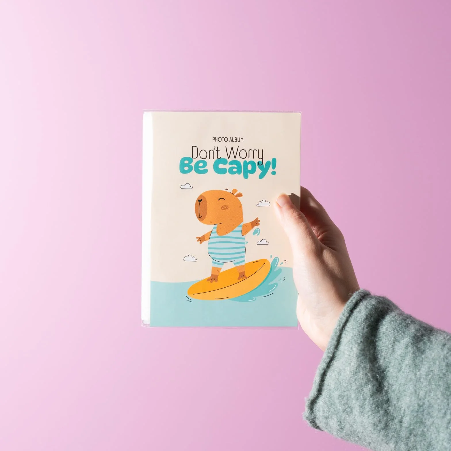 Grupo Erik Album na zdjęcia, kapibara, 36 kieszeni, 10 x 15 cm, album fotograficzny 6 x 4, mały album fotograficzny, książka pamięci, książka z obrazkami, prezenty fotograficzne, prezenty poniżej 2,3