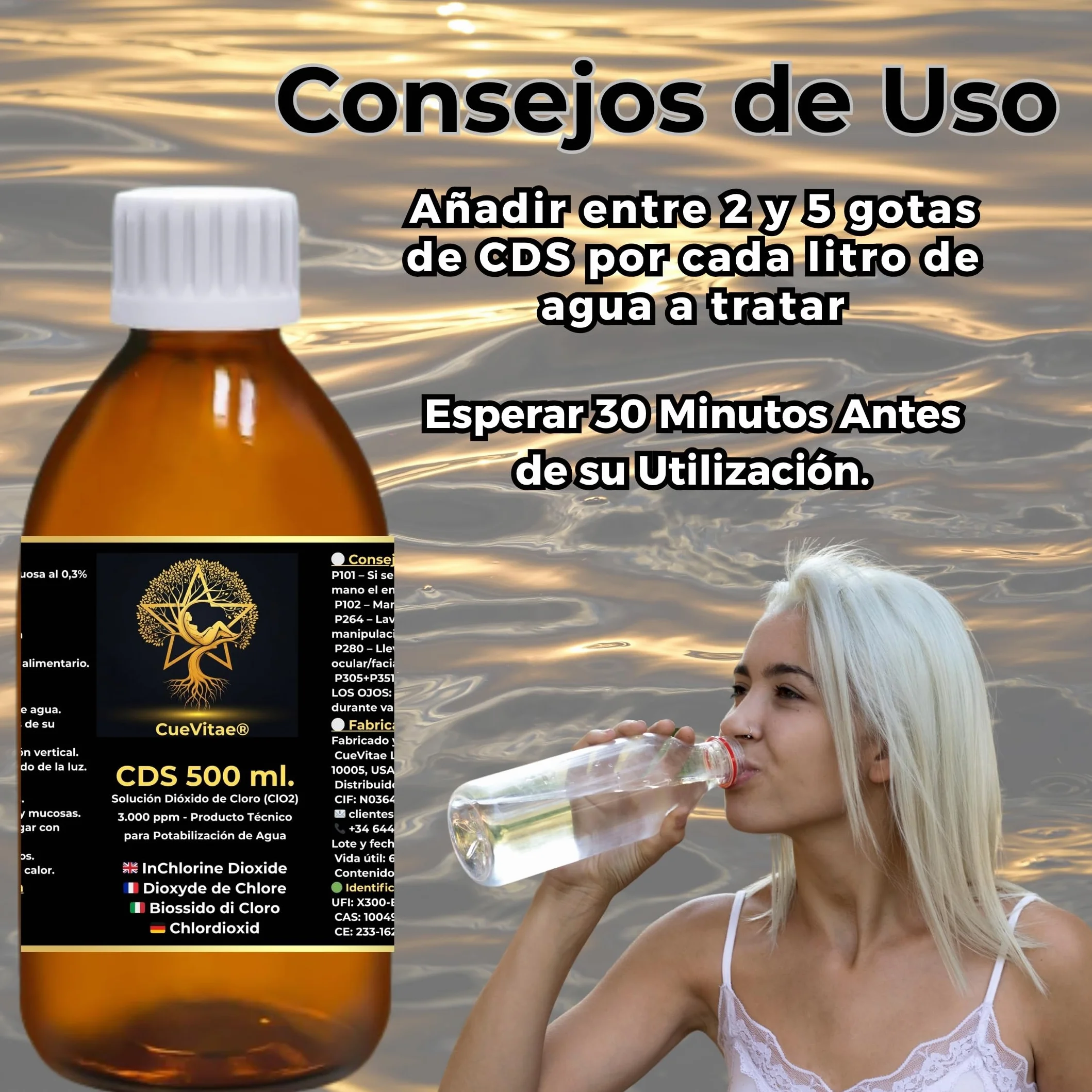 CDS/CDL 3000 PPM (500 ml) | Ostatnia produkcja | Produkt już aktywowany, gotowy do dozowania | W tym pojemnik z miarką | Opakowanie z antypromieniacyjnym szkłem bursztynowym