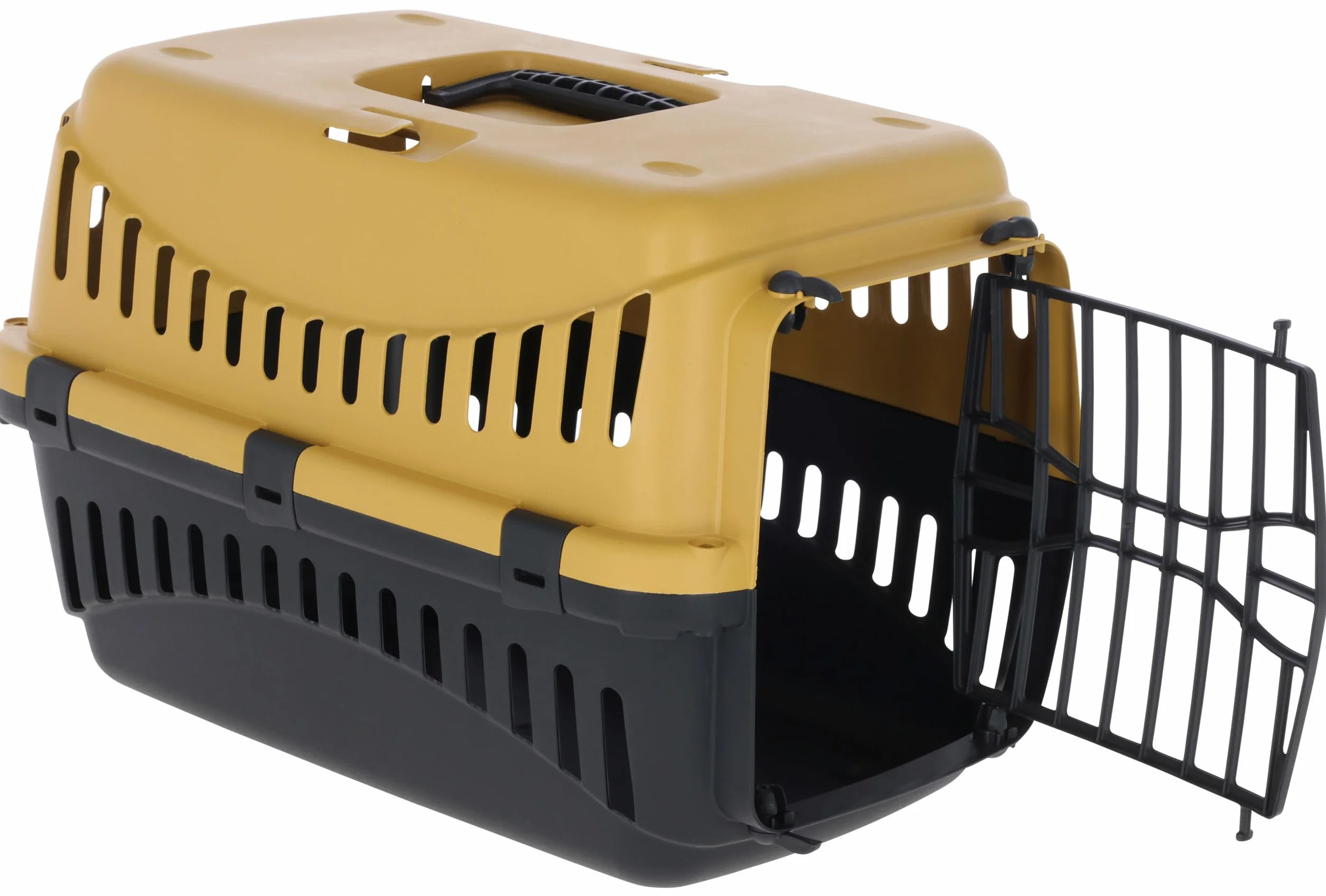 Kerbl Pet Skrzynia Transportowa Expedion 45x30x30 cm Plastikowa MiodowaCzarna